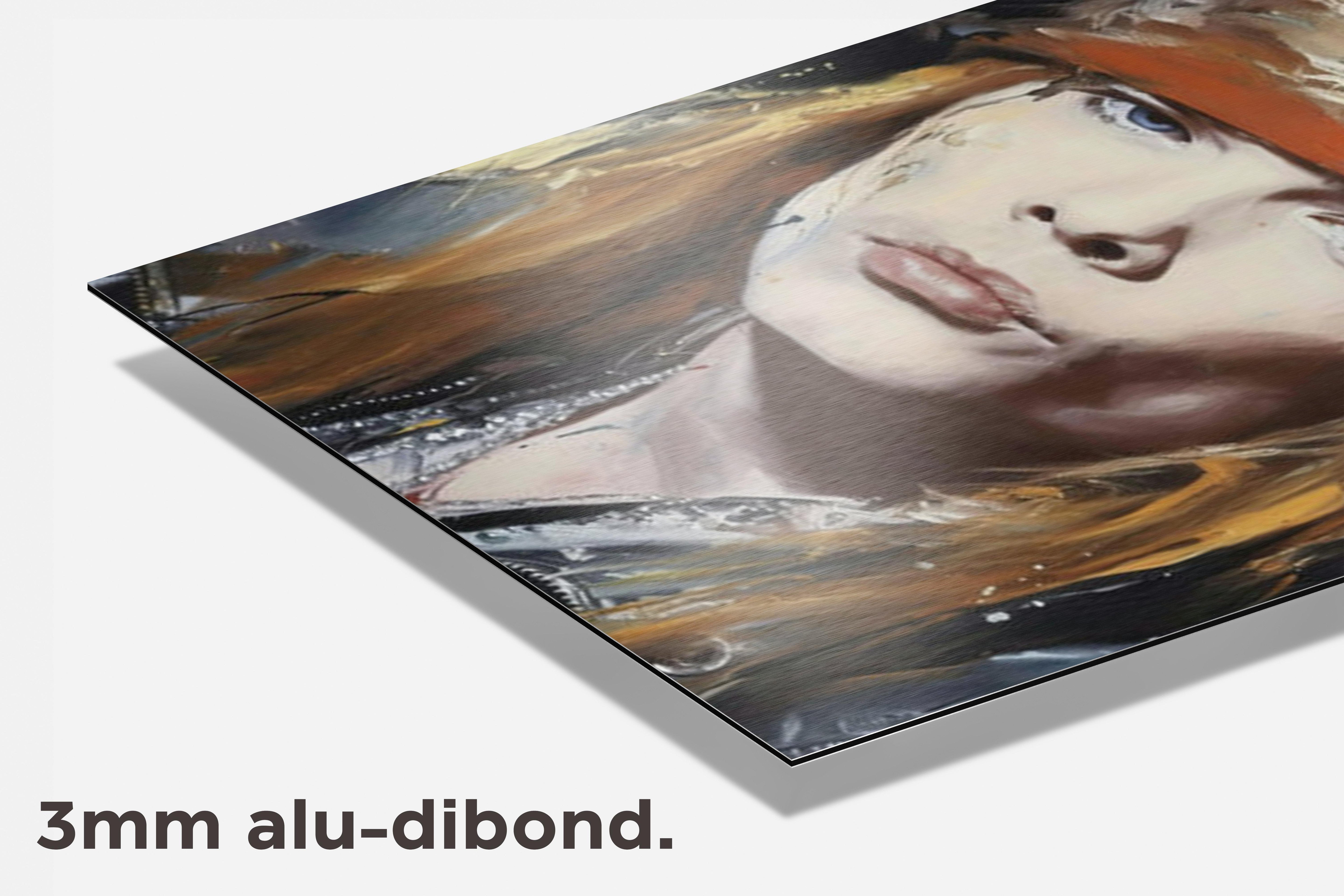 Axl Rose Portret dibond detail