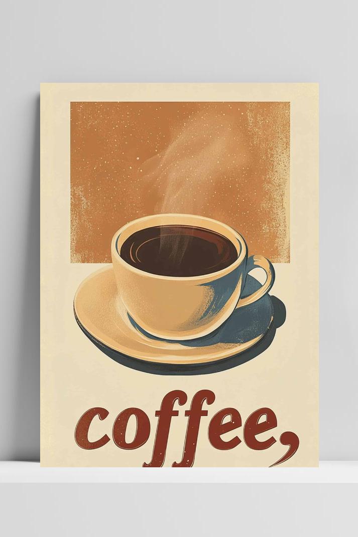 Coffee op 3mm aluminium dibond