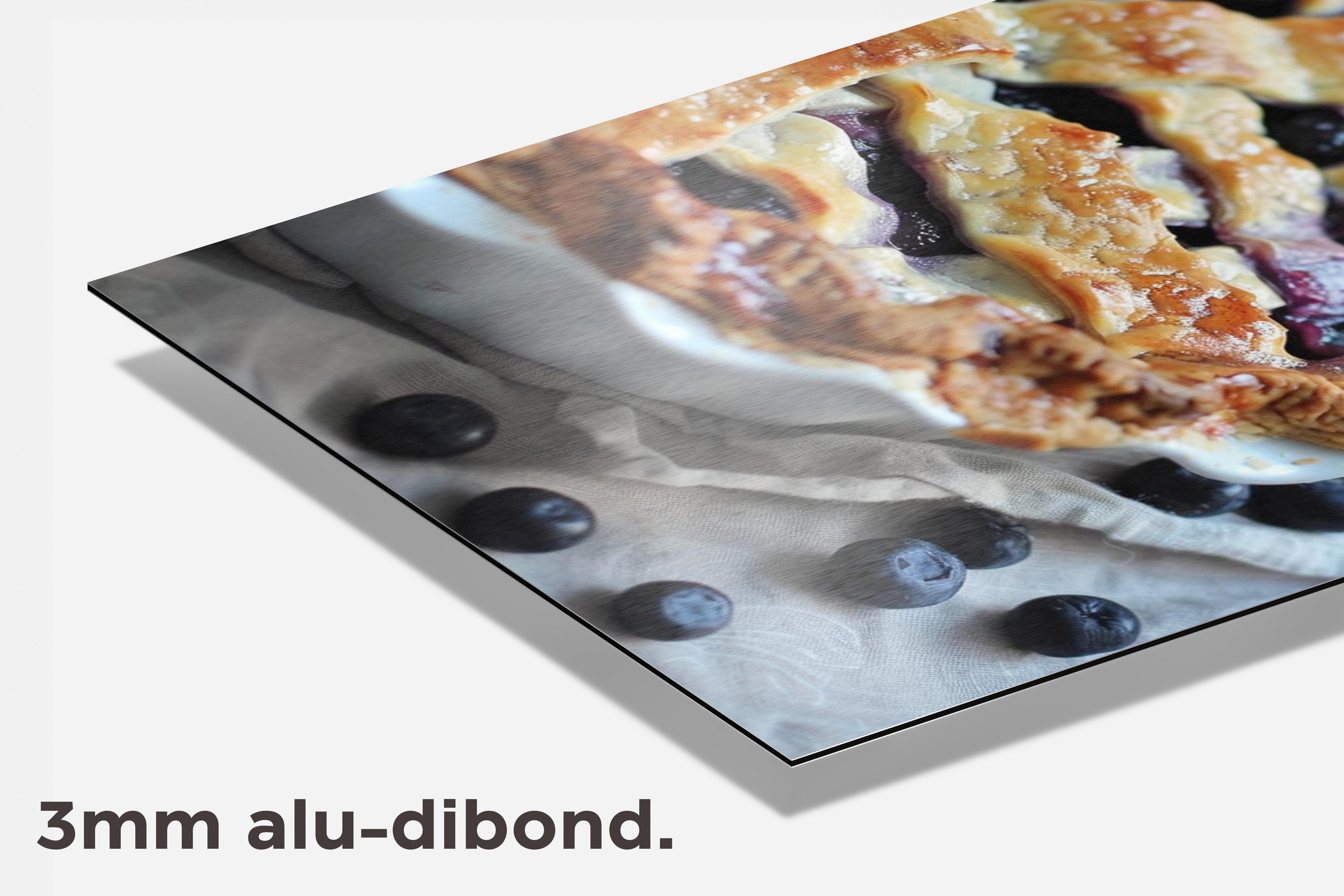 Blauwe Bessen Taart dibond detail