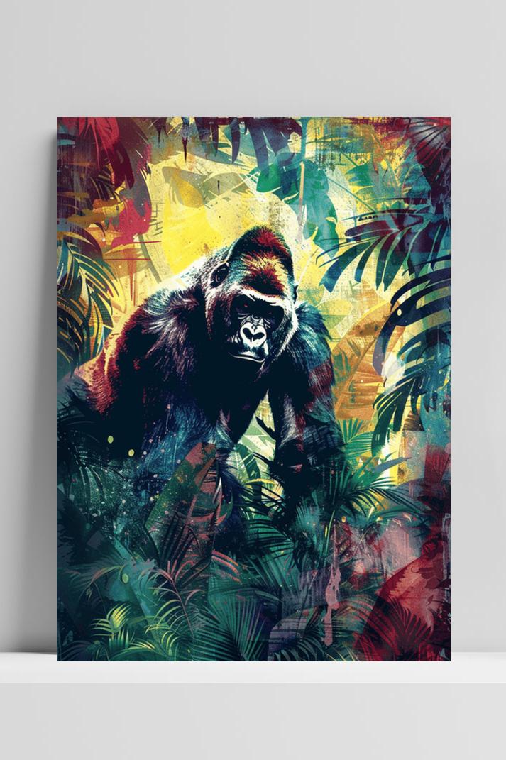 Gorilla op 3mm aluminium dibond