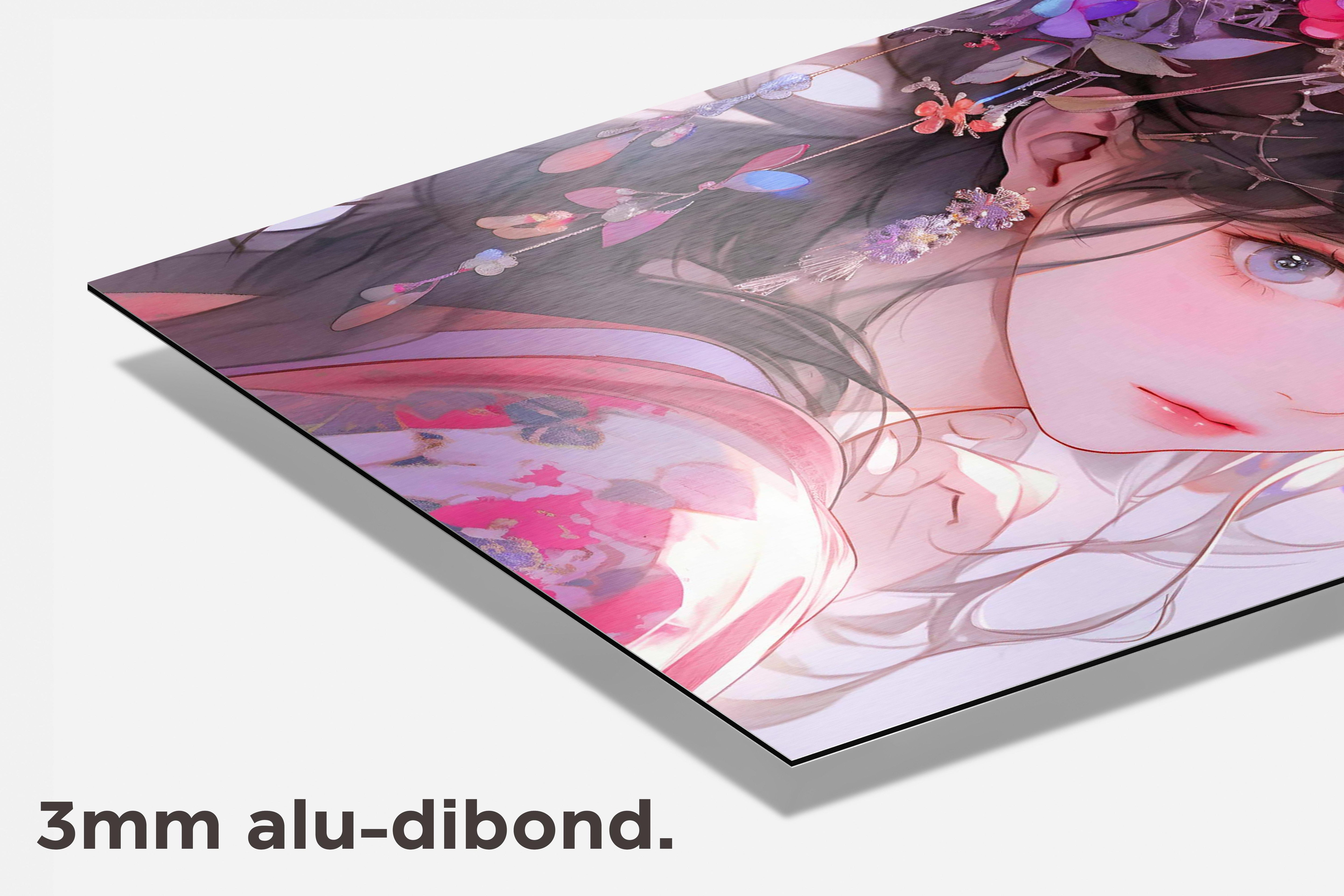 Anime Portret dibond detail