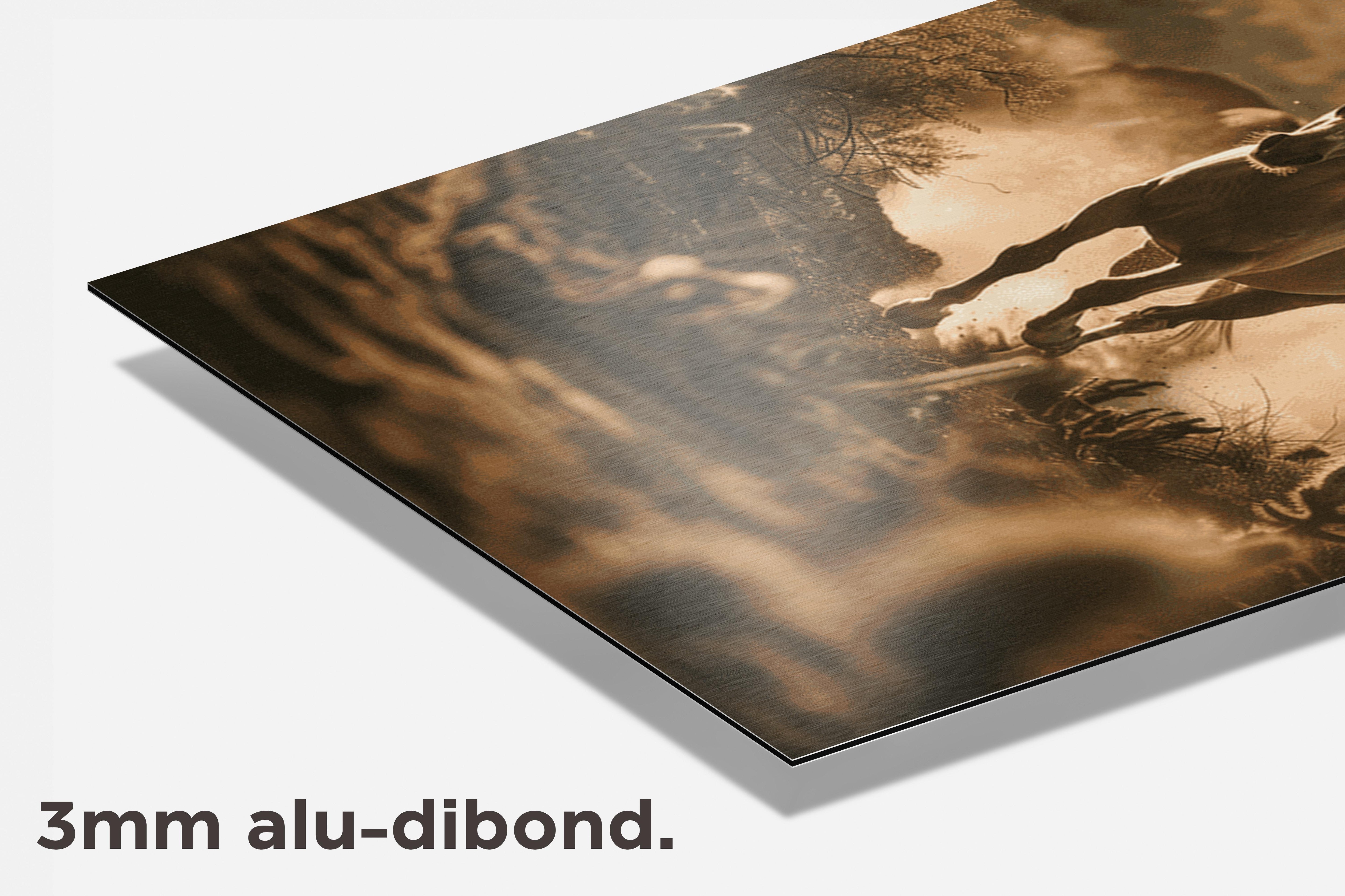 Paard dibond detail