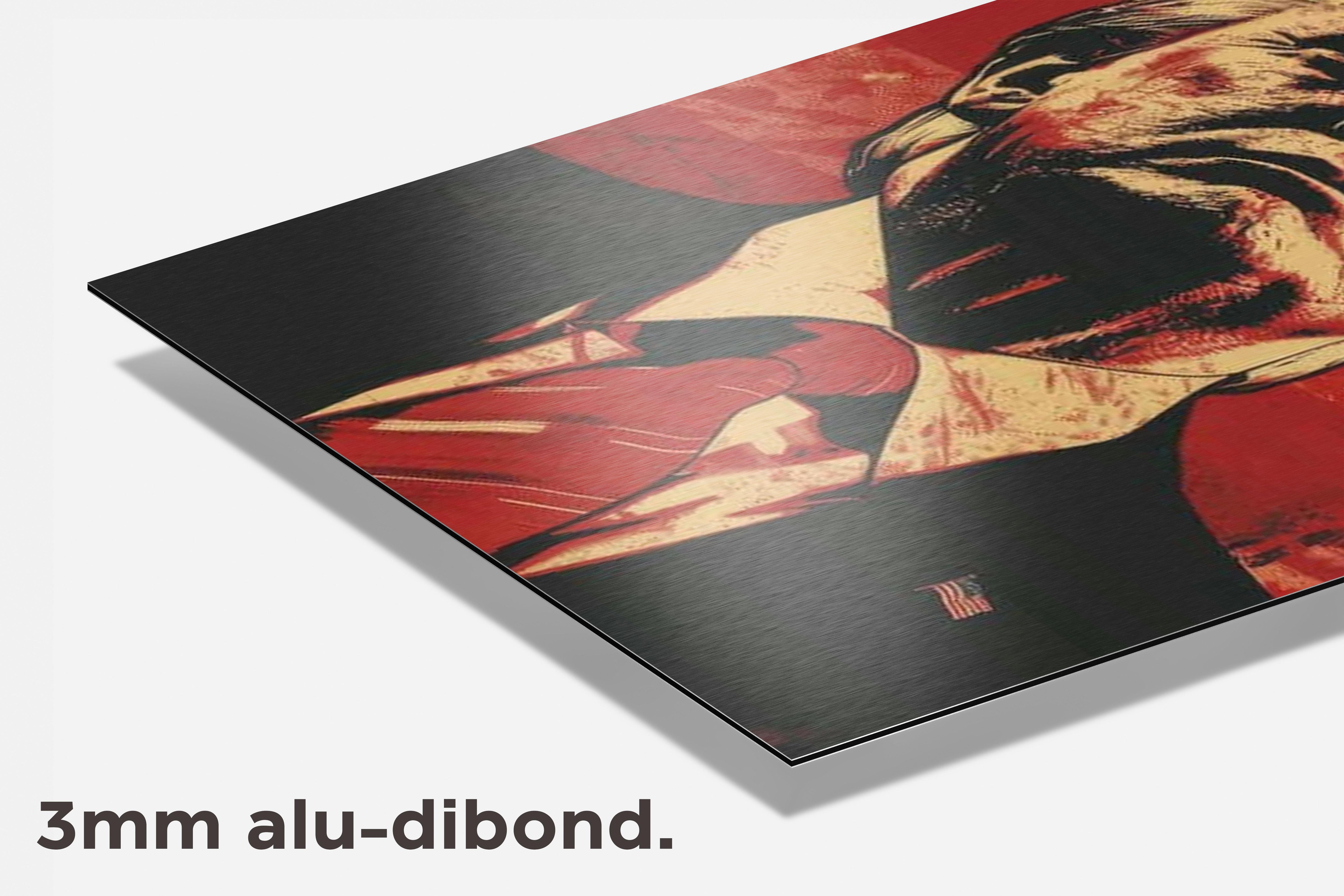 Donald Trump Red dibond detail