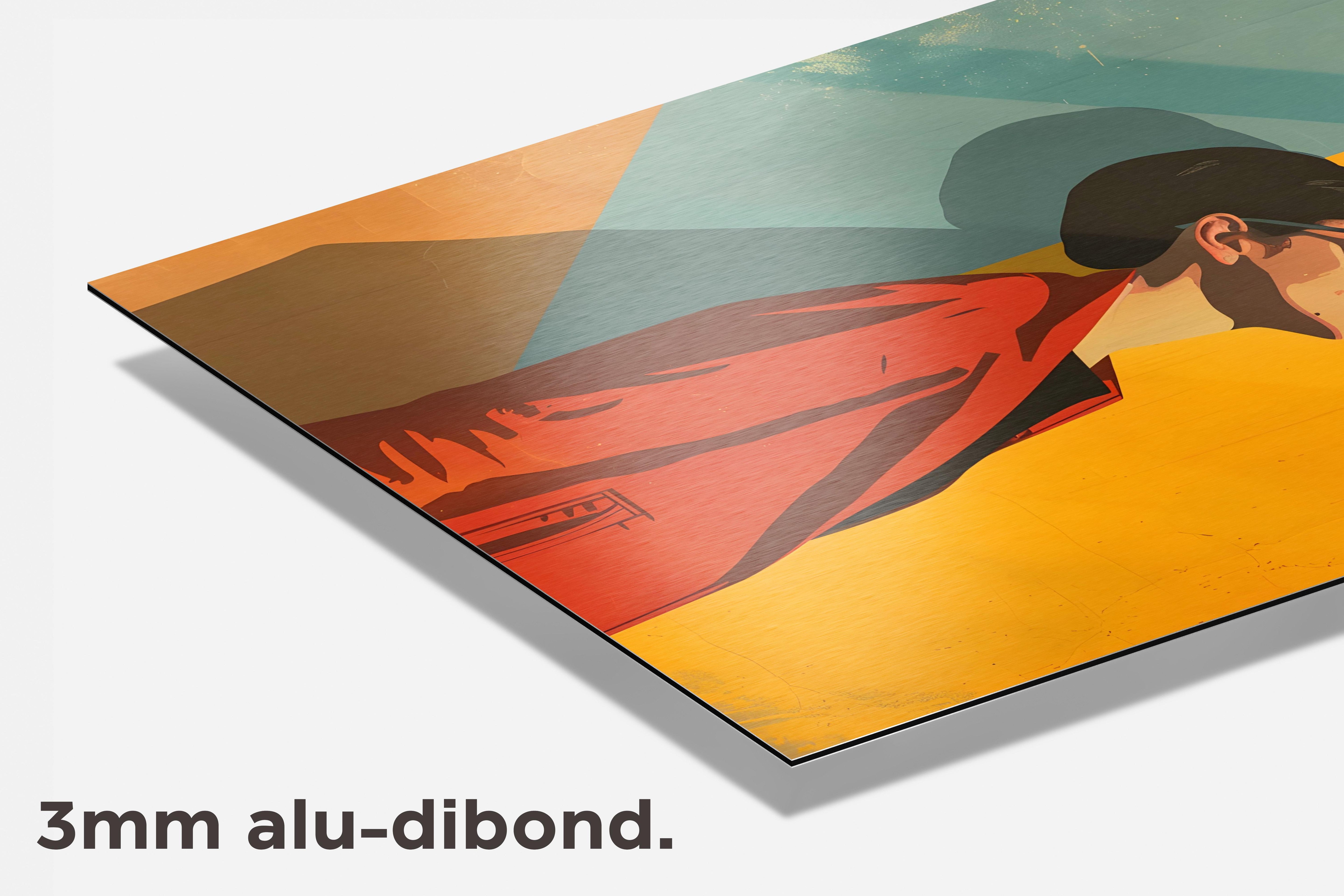 Vrouw Pop Art dibond detail