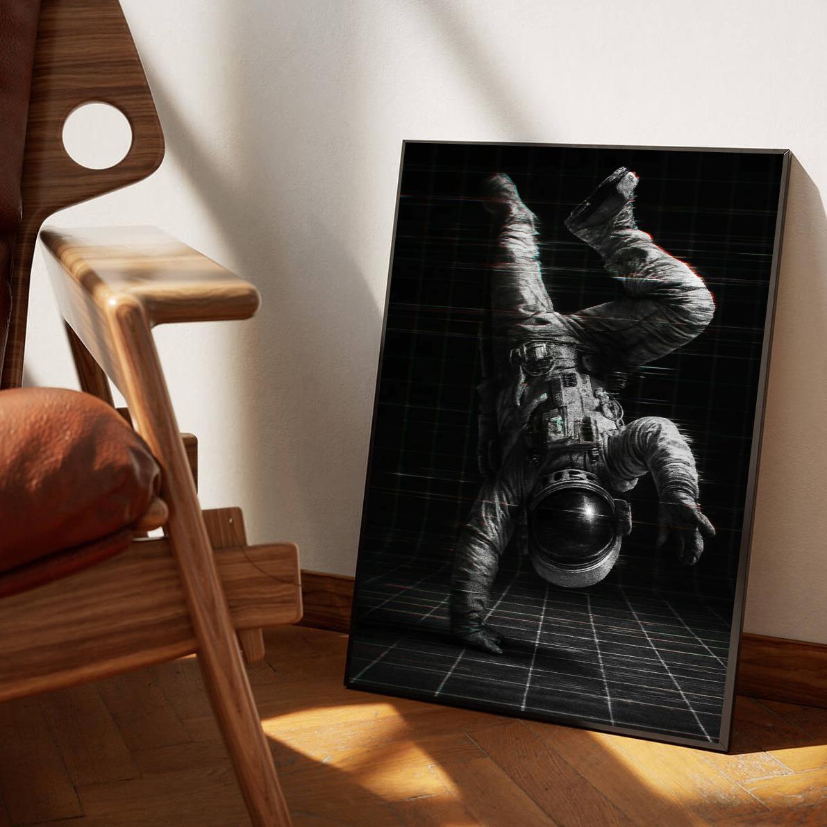 Astronaut Handstand poster sfeerbeeld 1