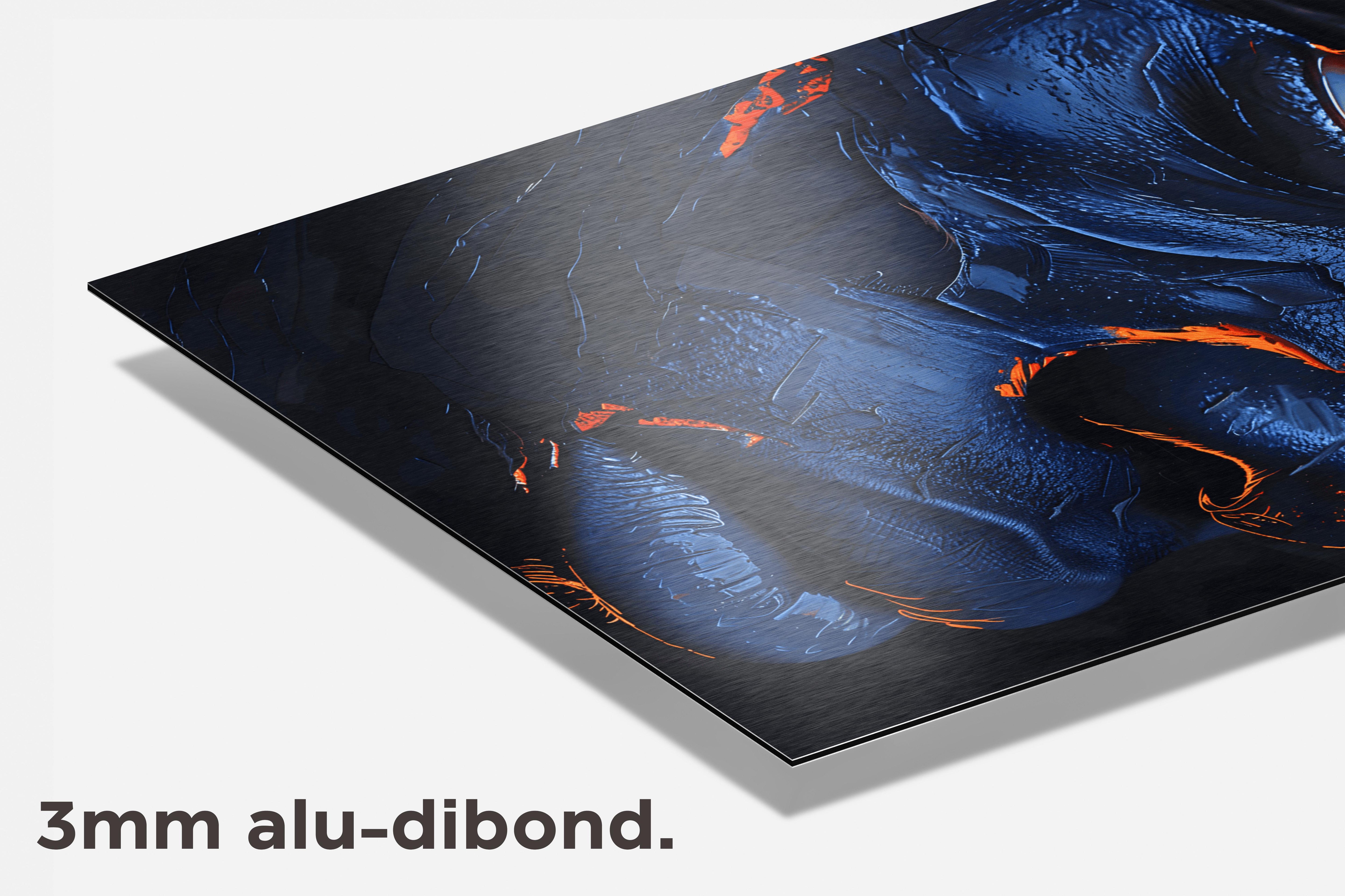 Oranje Man dibond detail