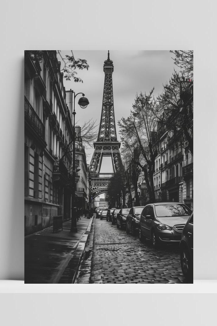 Eiffeltoren Parijs op 3mm aluminium dibond