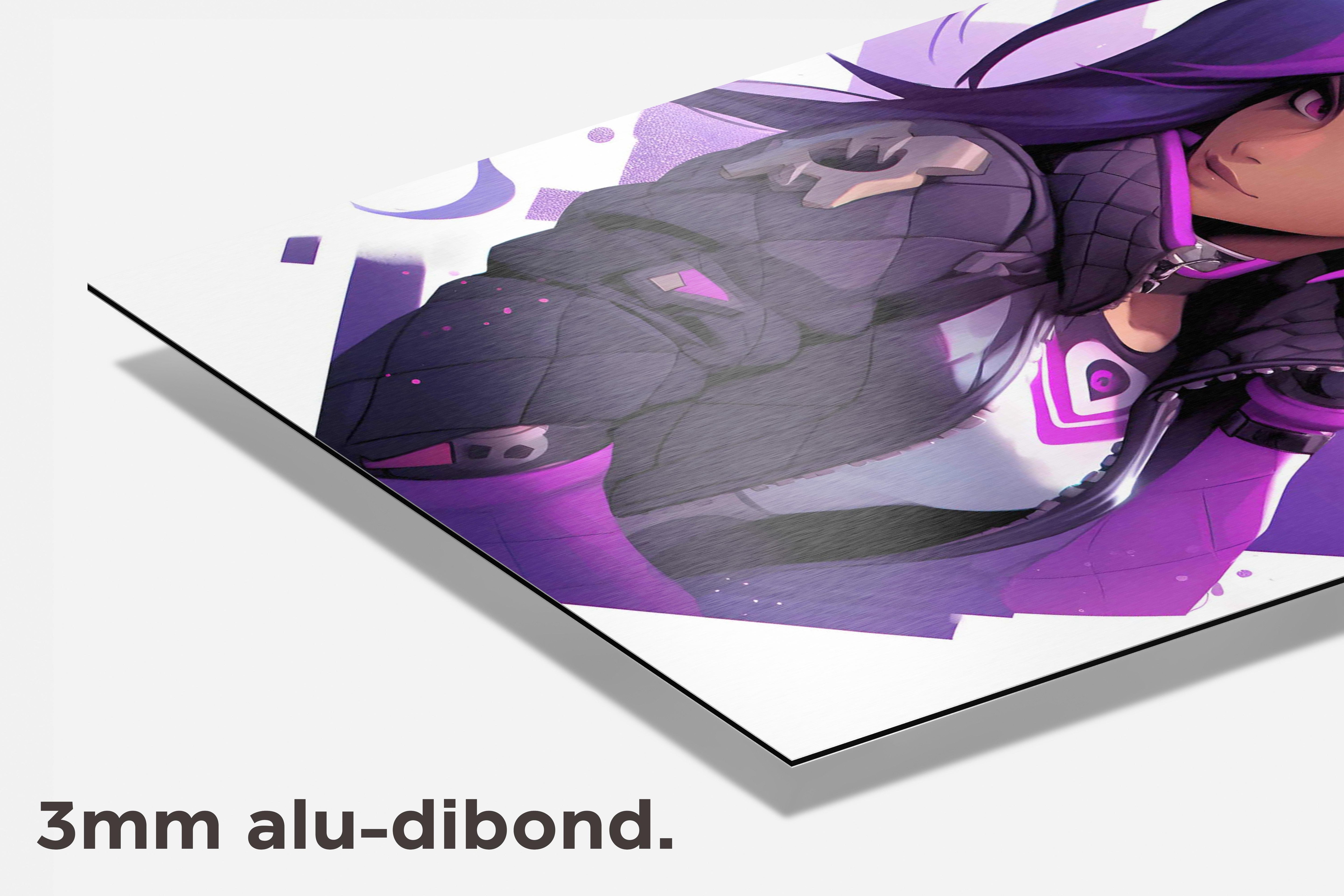 Sombra Overwatch dibond detail
