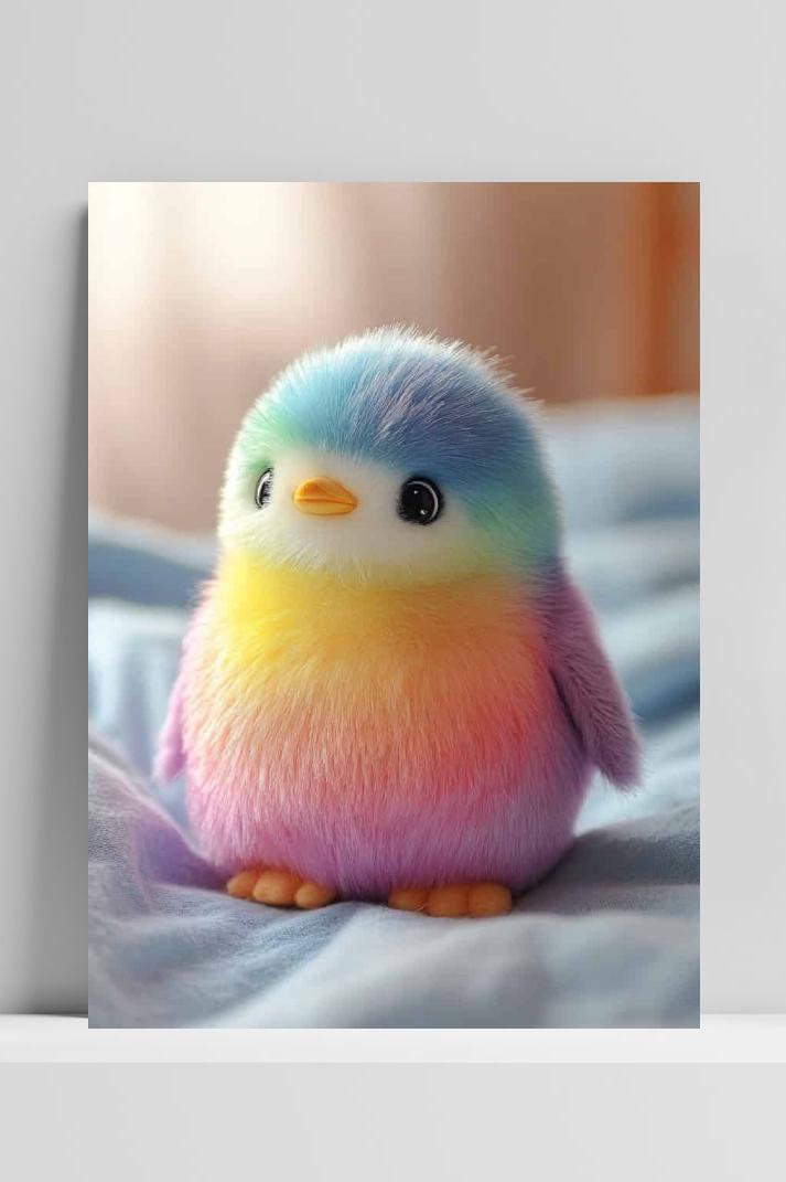 Pinguïn op 3mm aluminium dibond