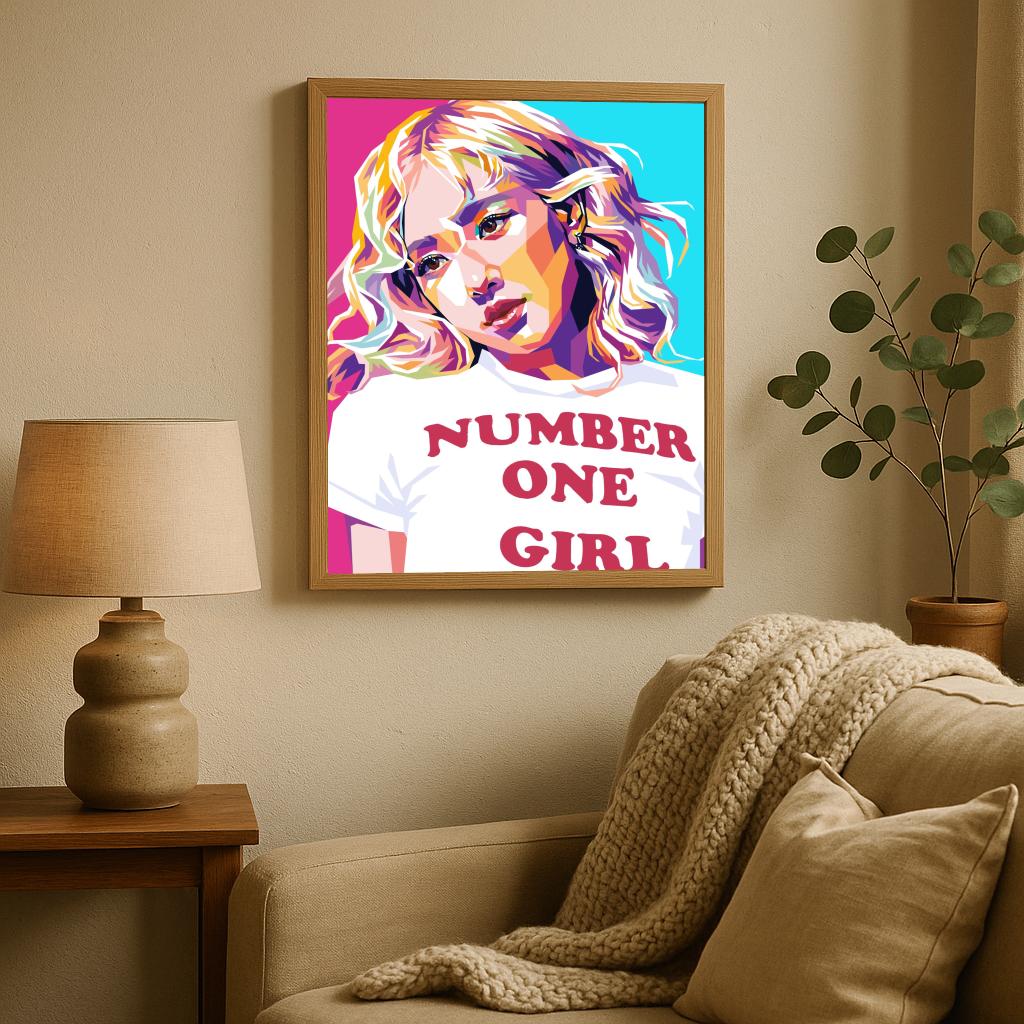ROSÉ BLACKPINK Pop Art poster sfeerbeeld 2