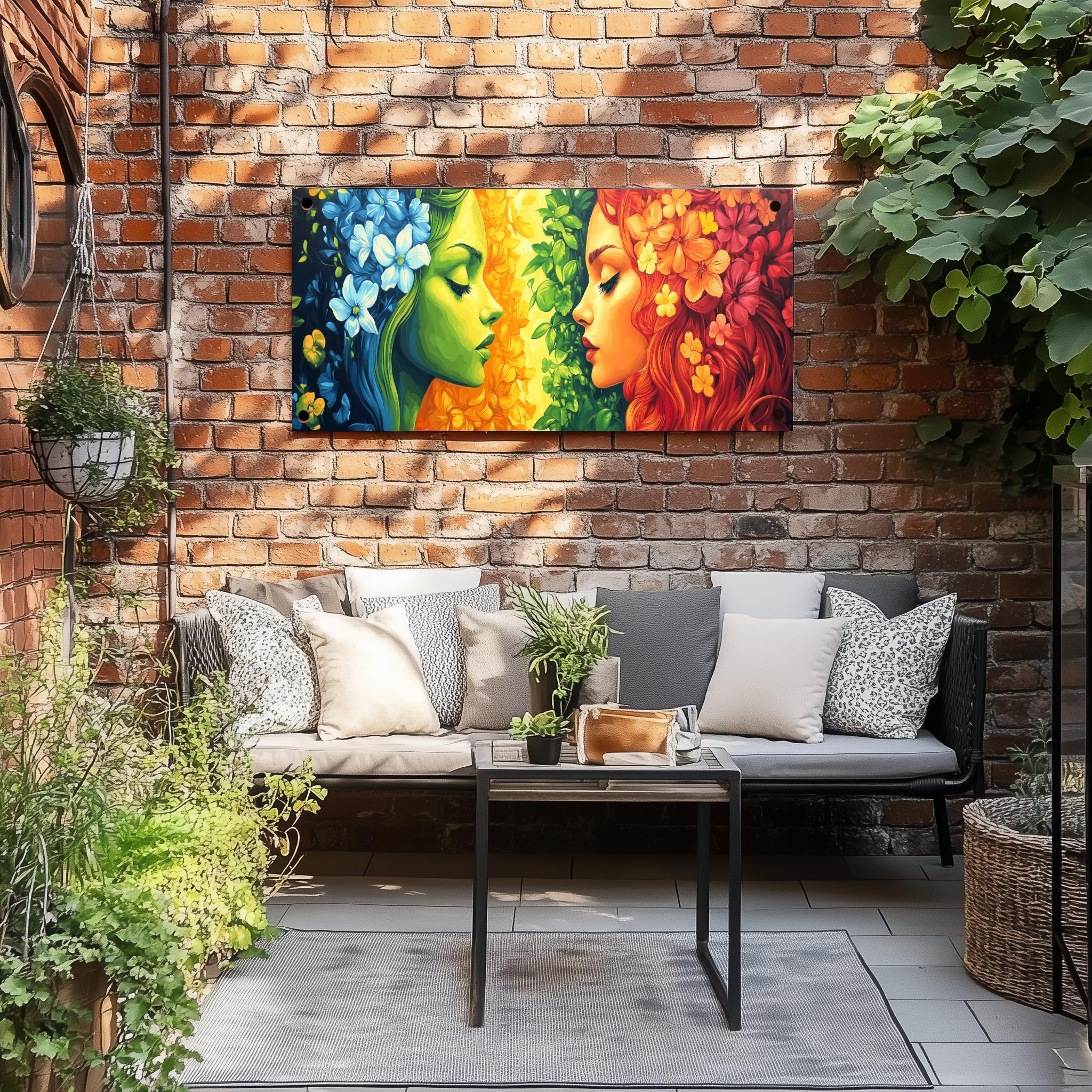 Tuinposter Godinnen Bloemen sfeerbeeld 3
