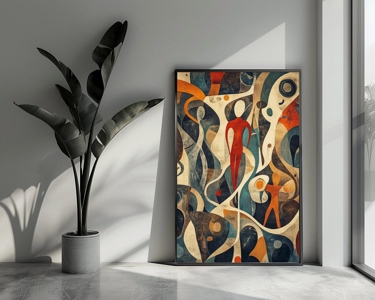 Abstract Man poster van 25 Artstreet