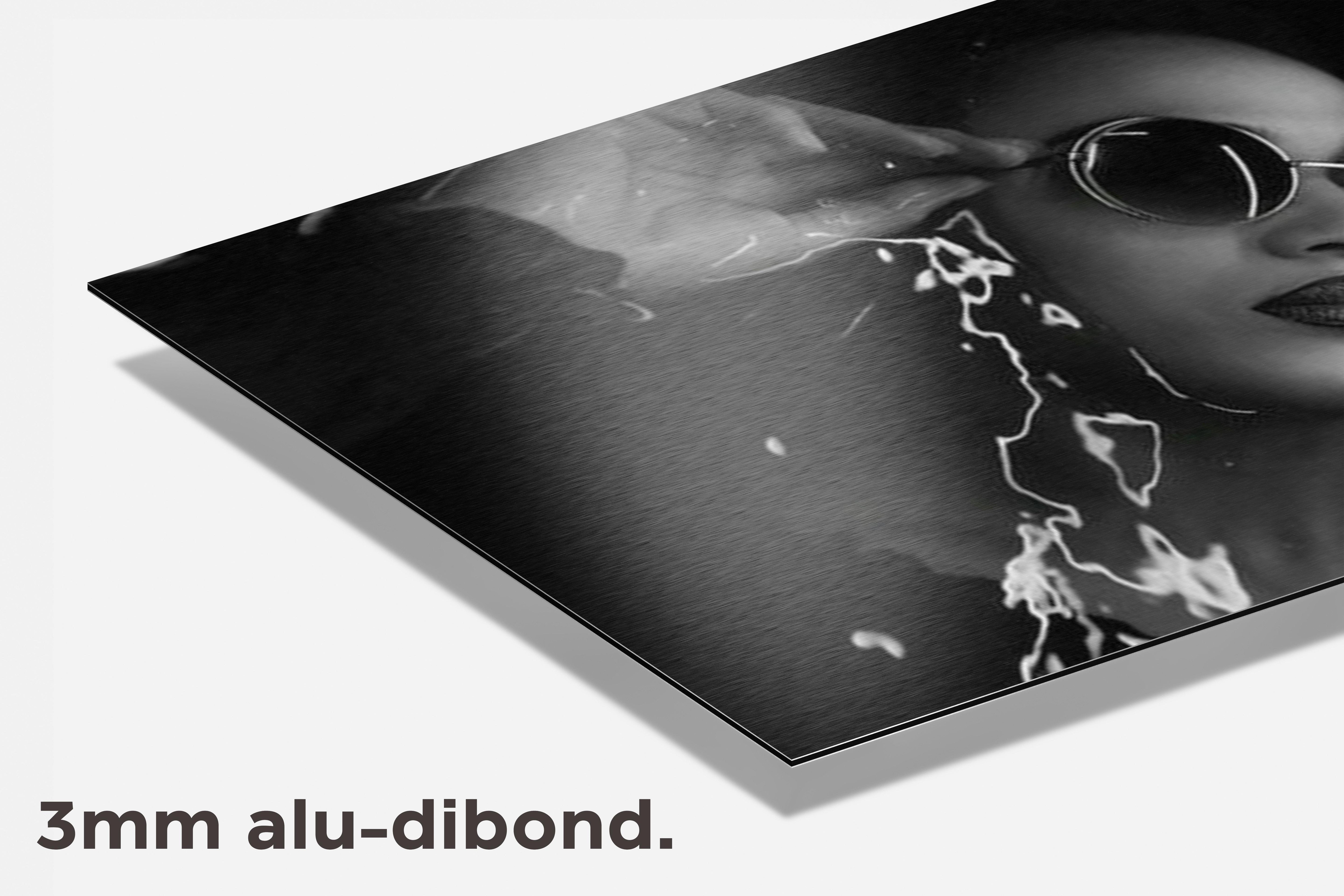 Vrouw met Bril dibond detail