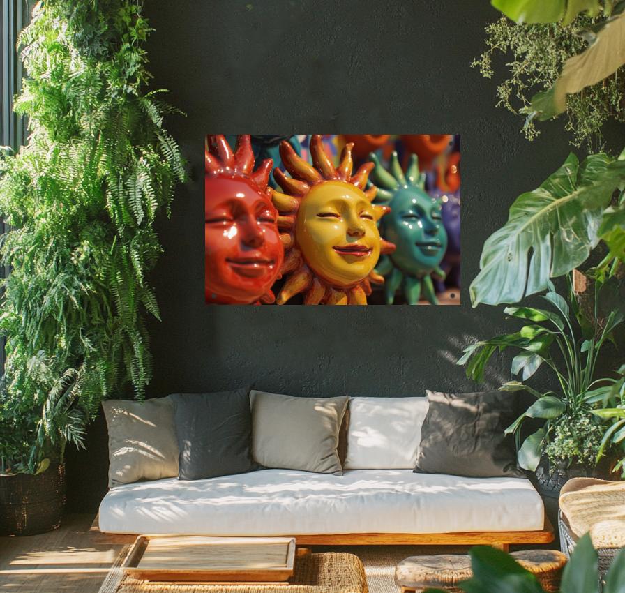 Tuinposter Zon Keramiek sfeerbeeld 1