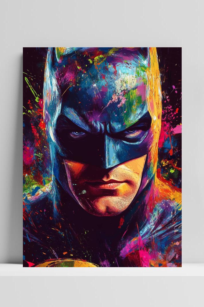 Batman op 3mm aluminium dibond