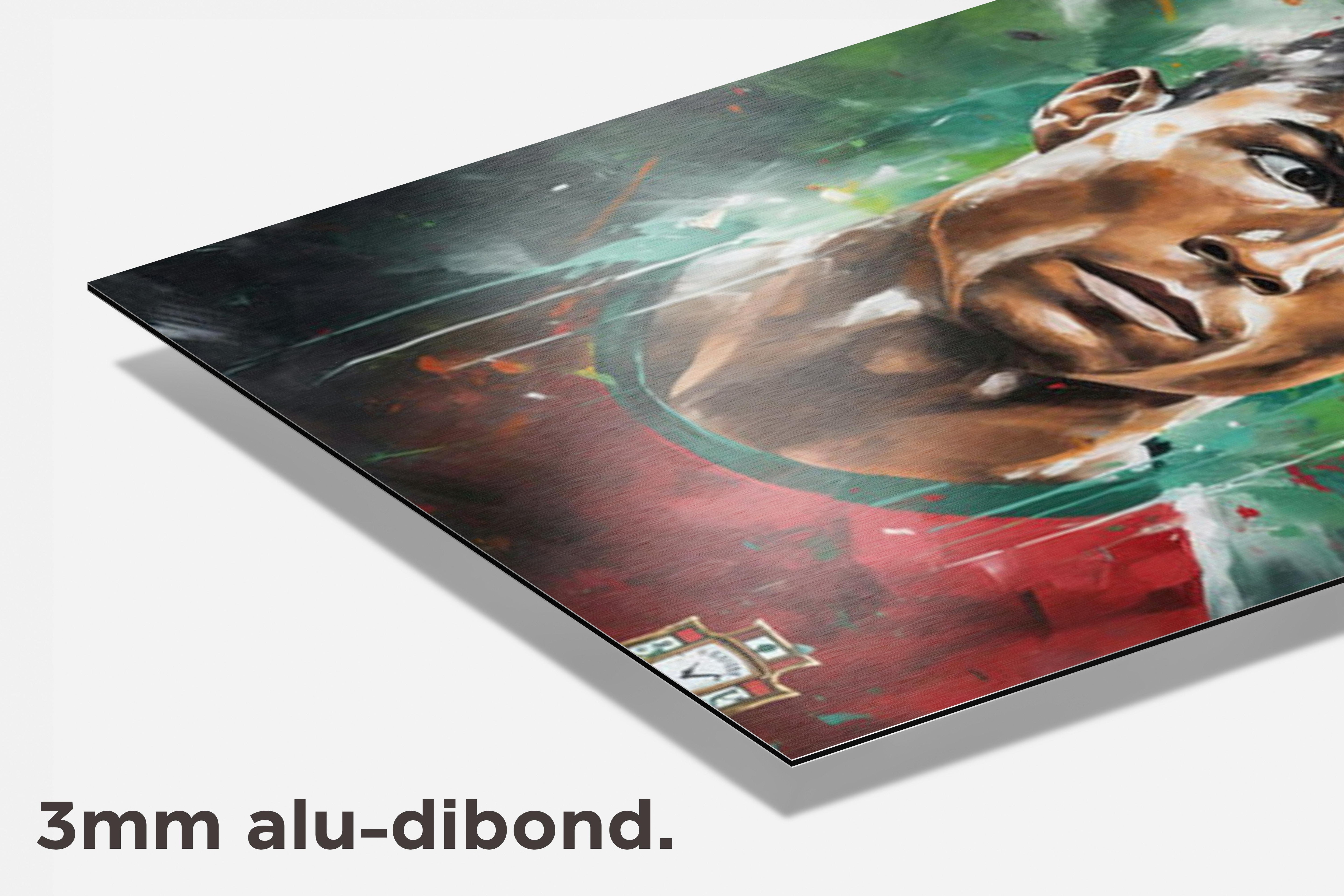 Cristiano Ronaldo Portugal dibond detail