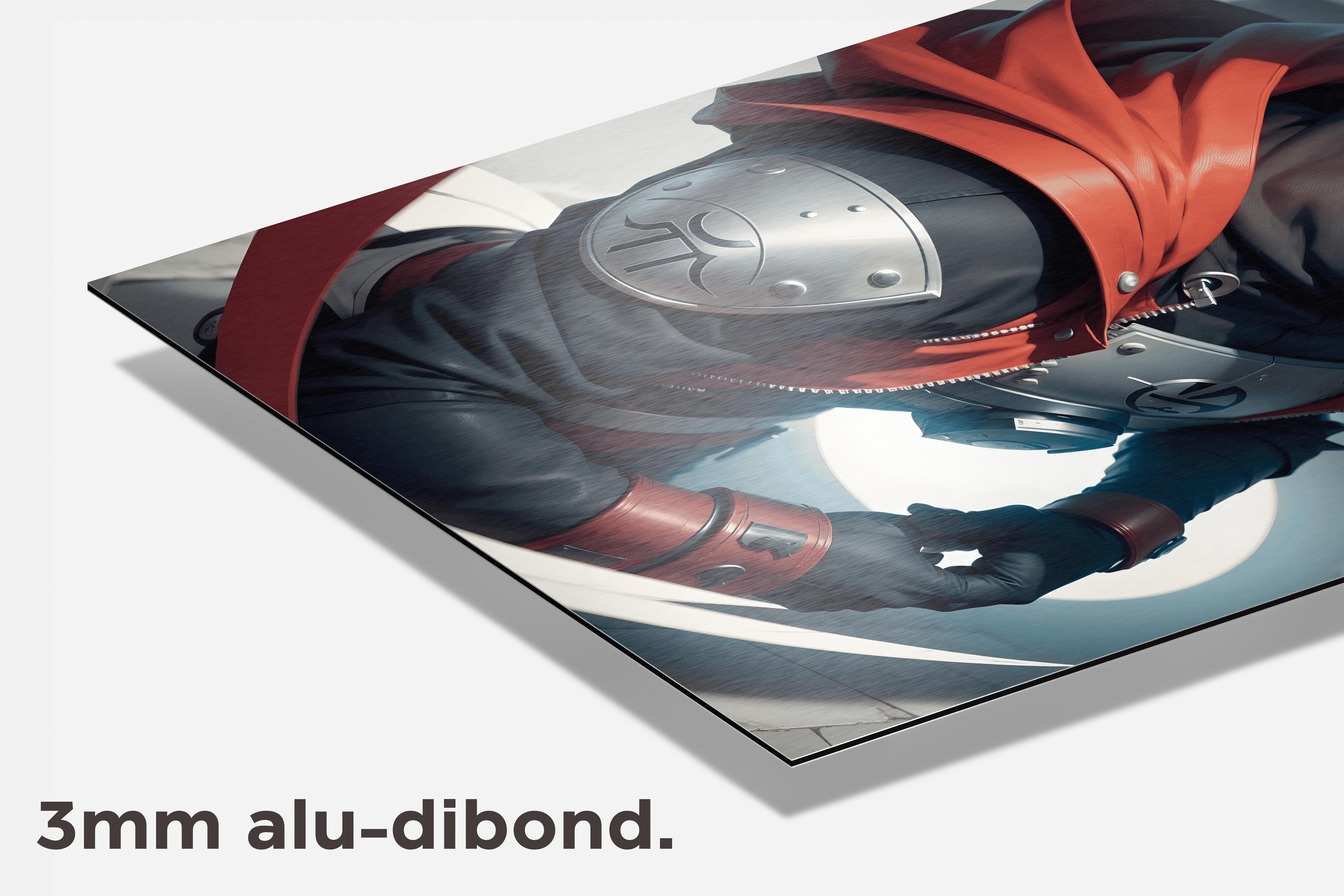 Naruto Kakashi dibond detail