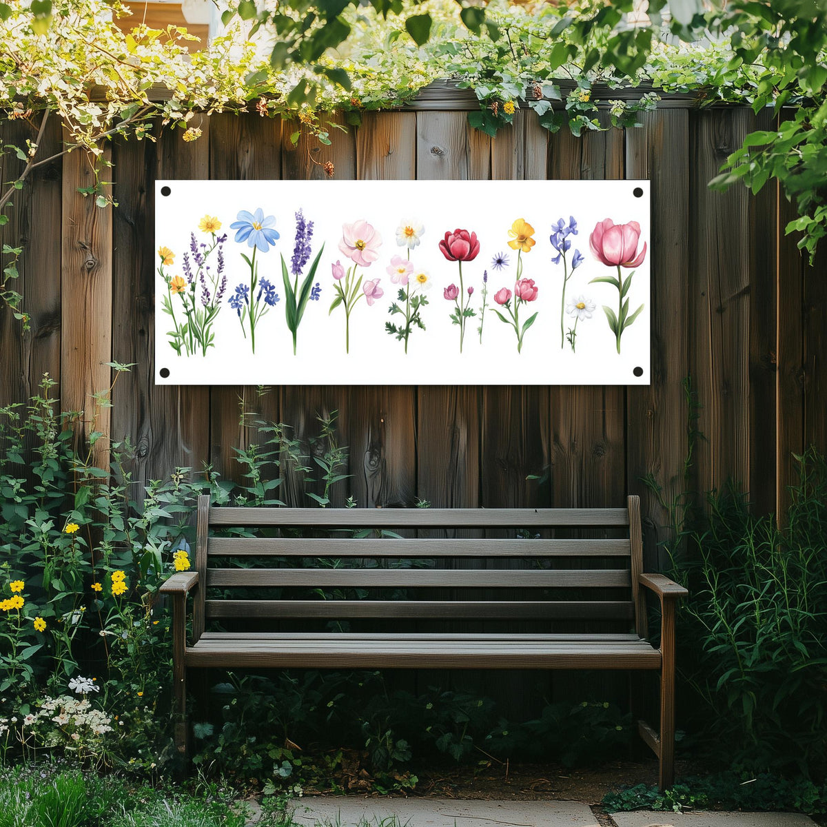 Póster de jardín Flores en un interior