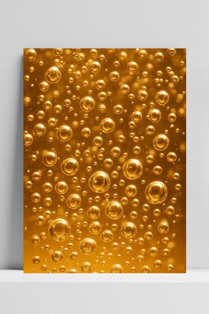 Bubbles Carbonated Beer poster van 25 Artstreet