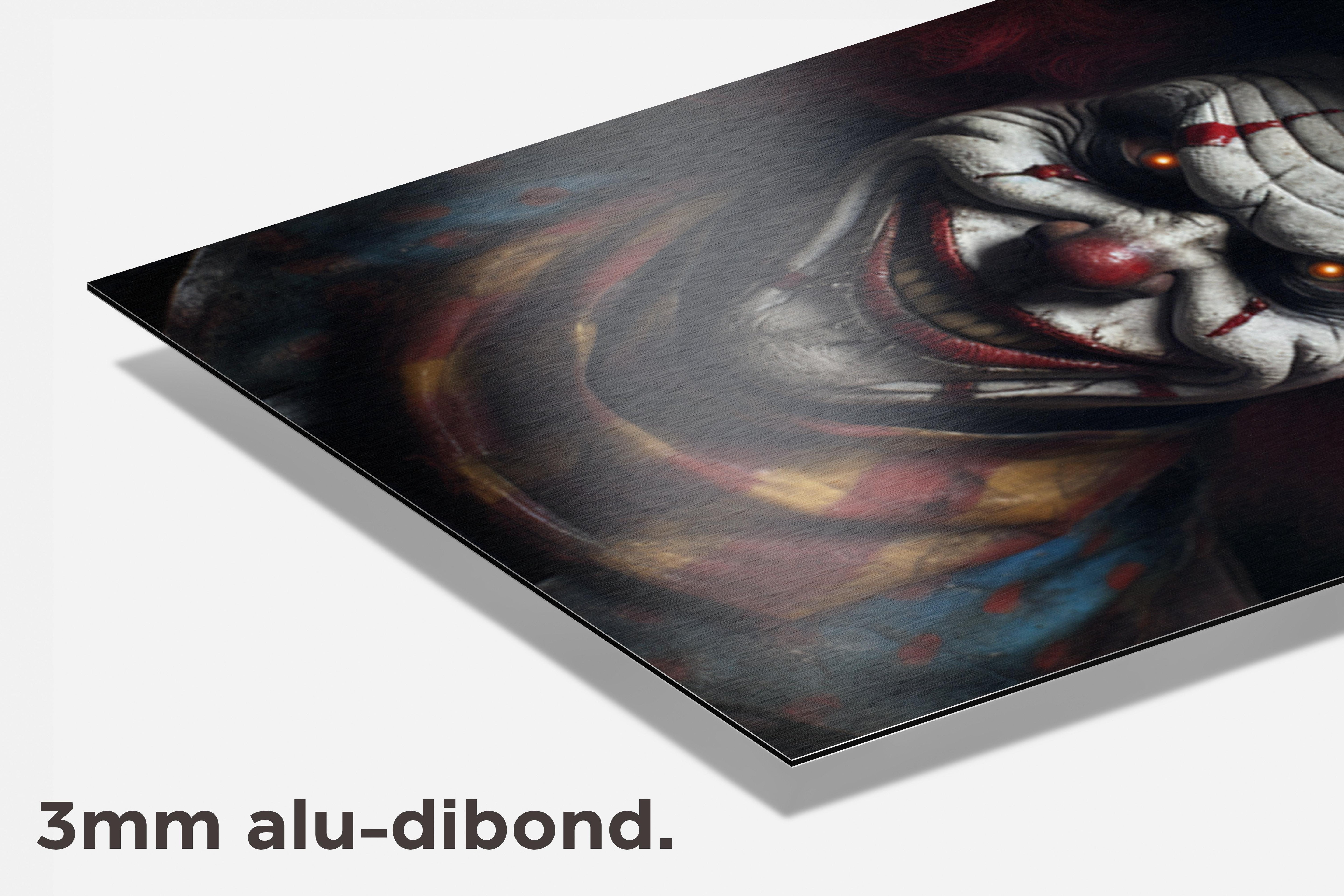 Halloween Enge Clown dibond detail