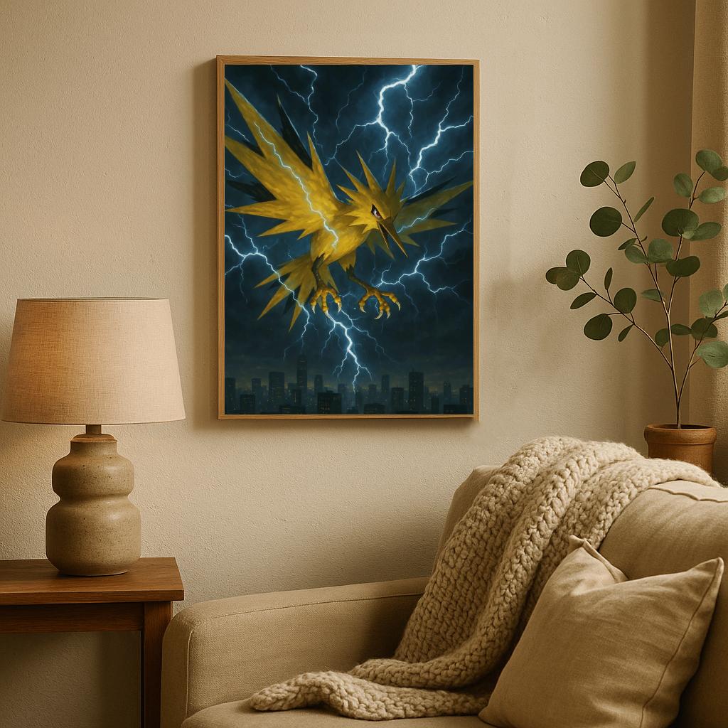Zapdos Pokemon poster sfeerbeeld 2