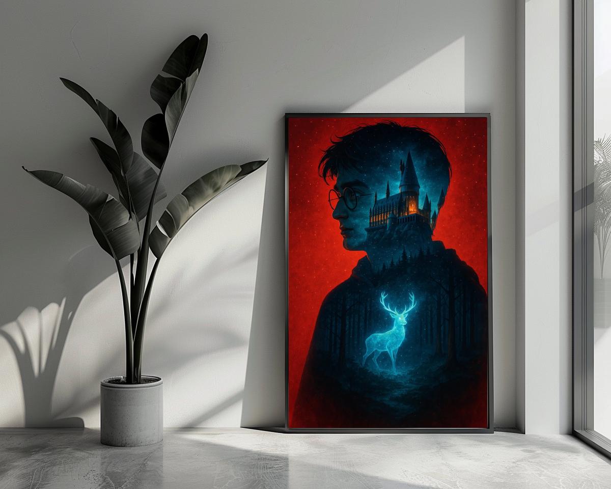 Harry Potter Stag Hogwarts poster van 25 Artstreet