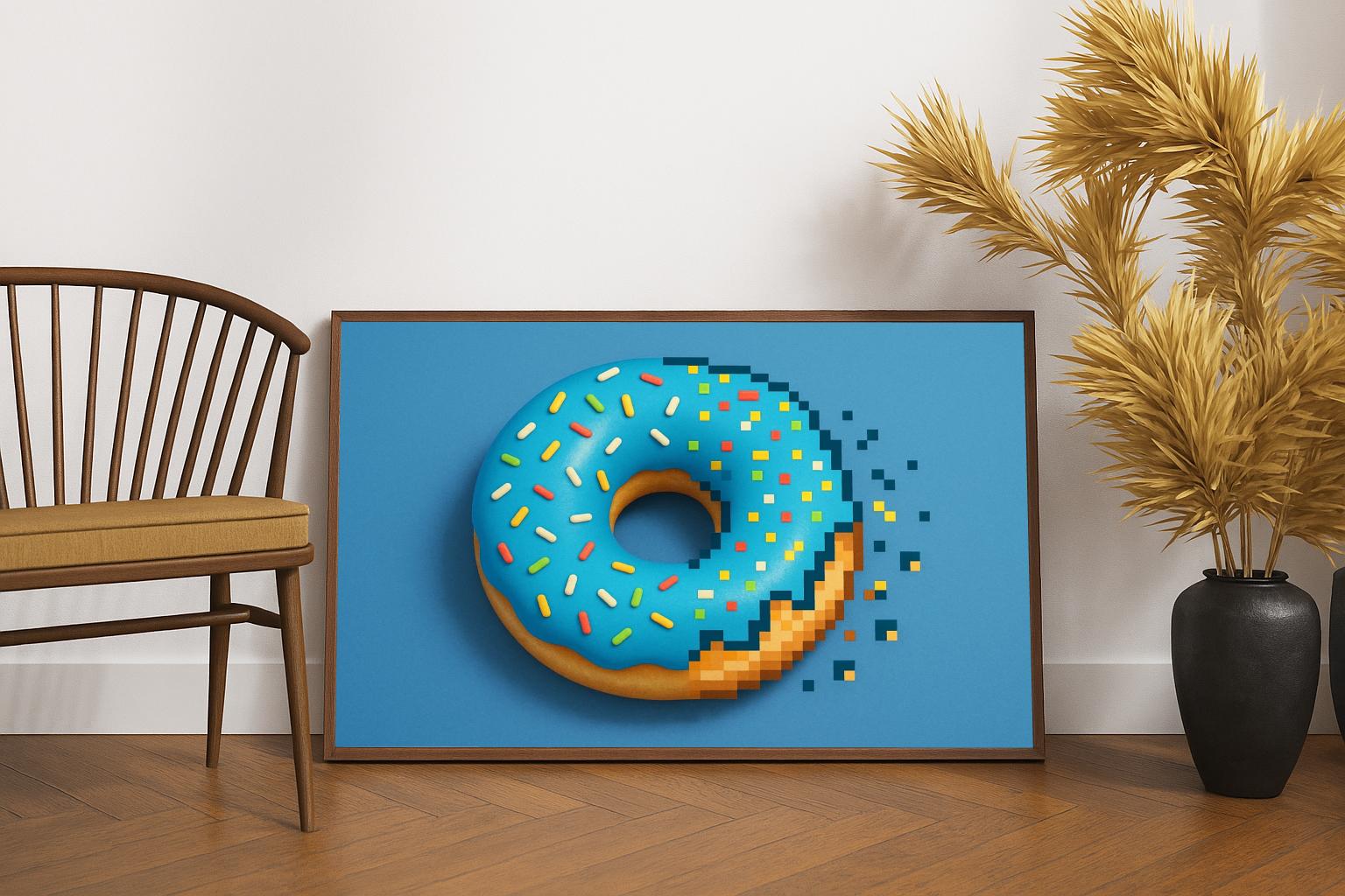 Donut Pixel poster sfeerbeeld 2