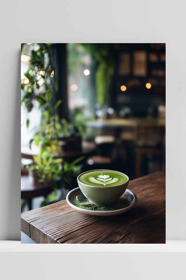 Matcha op 3mm aluminium dibond