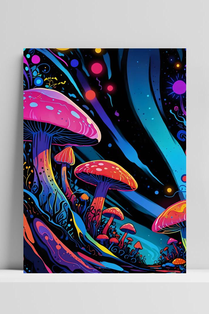 Trip Paddenstoel op 3mm aluminium dibond