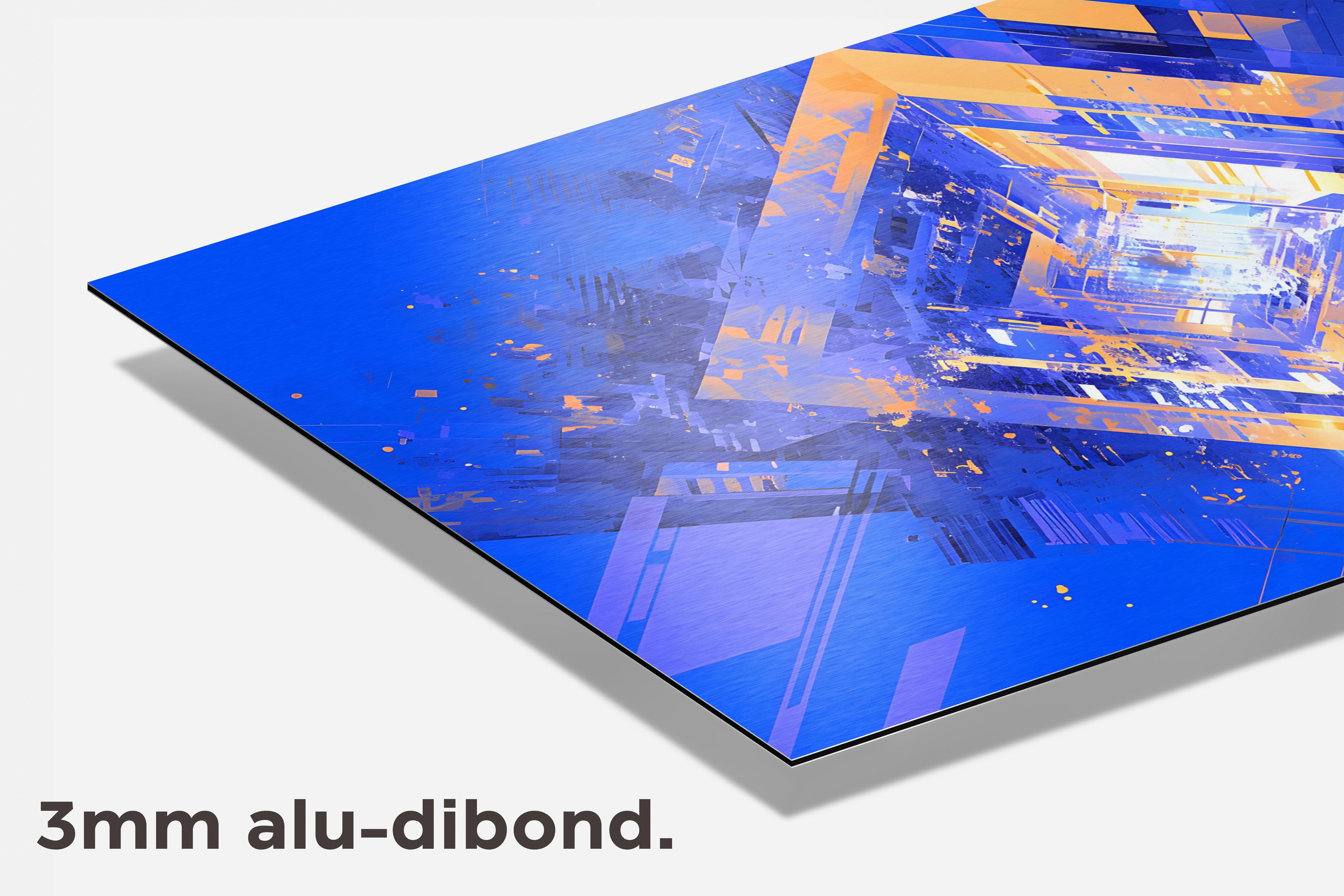 Abstract Vierkant dibond detail