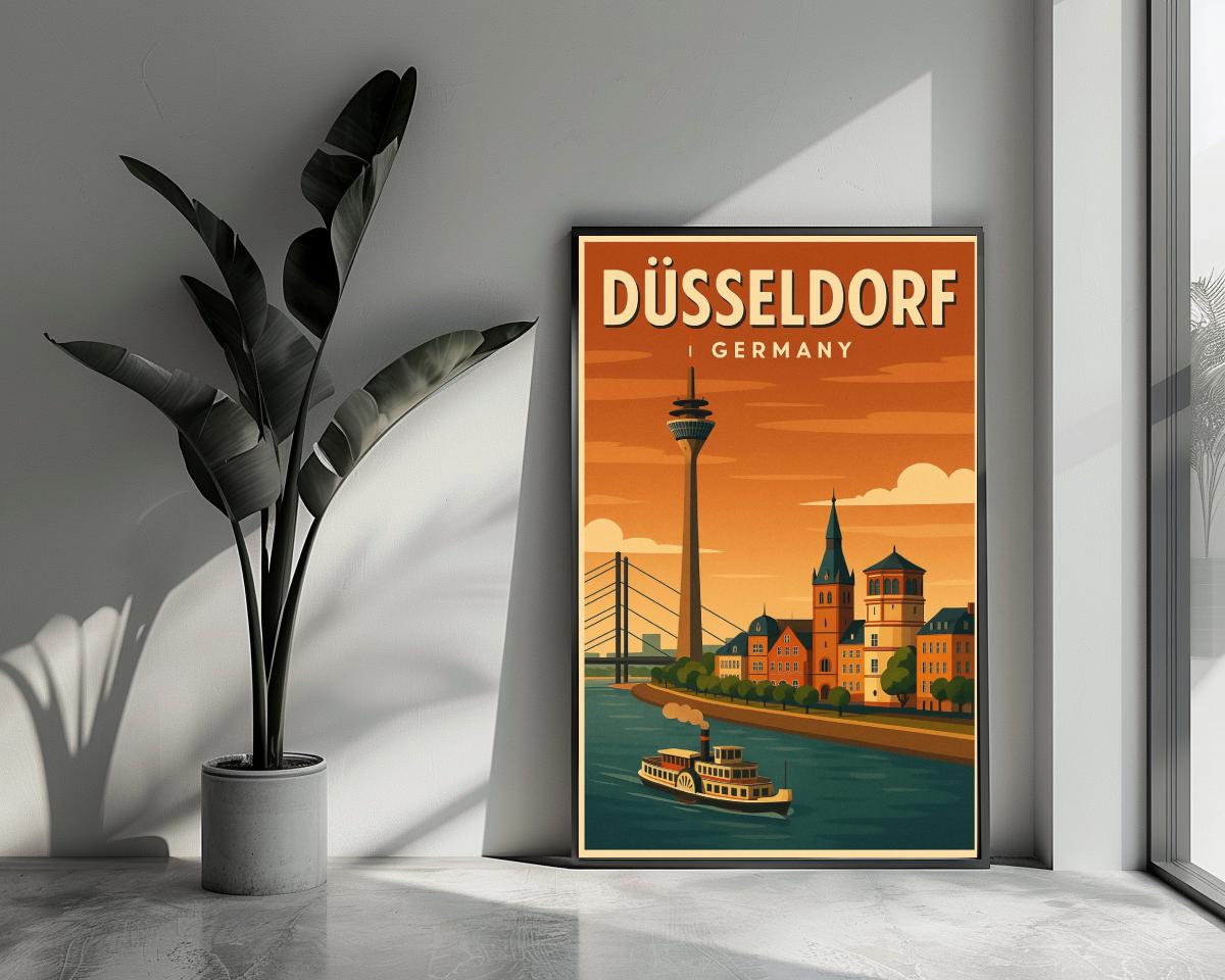 Düsseldorf Germany Art Text poster van 25 Artstreet