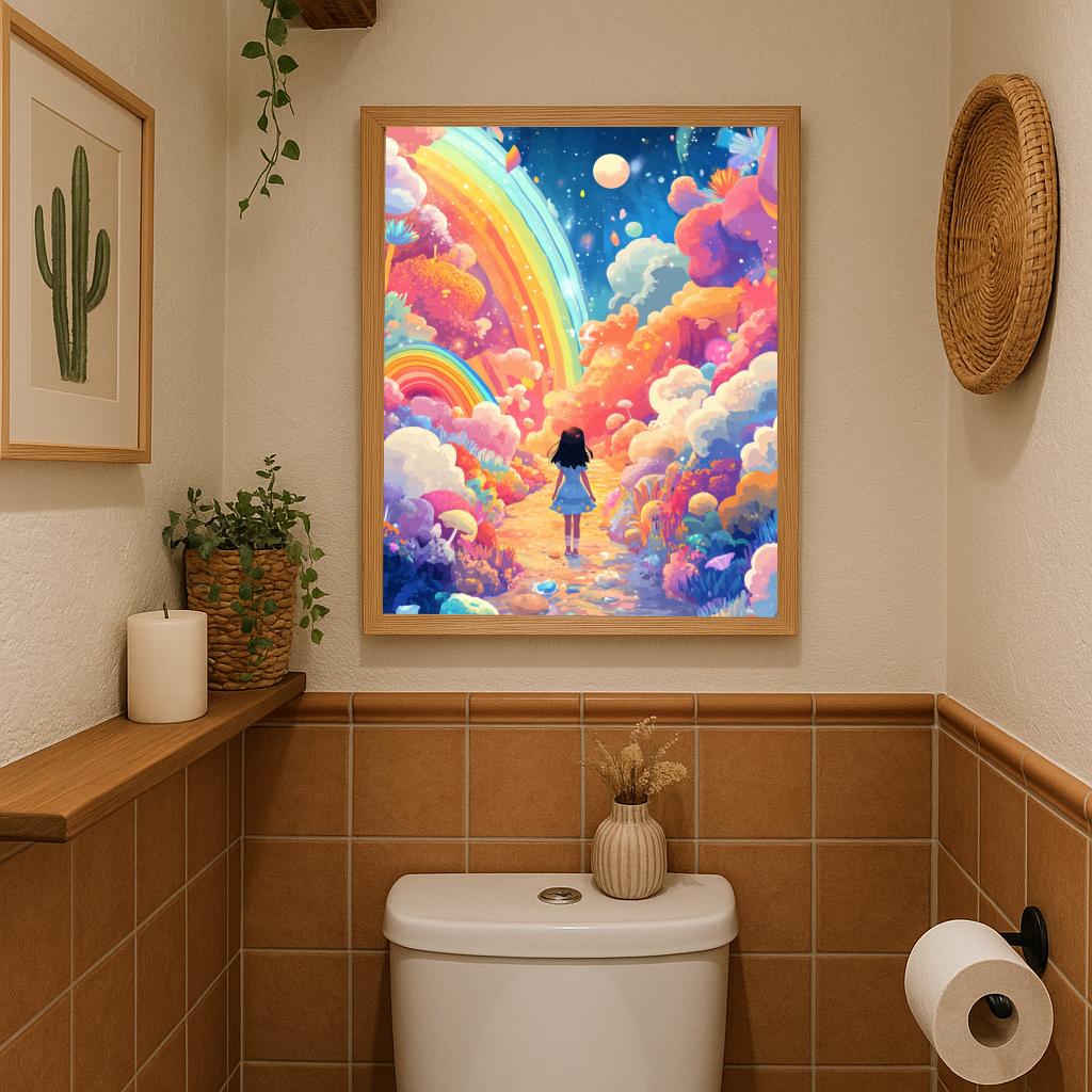Girl Nature Colorful poster sfeerbeeld 2