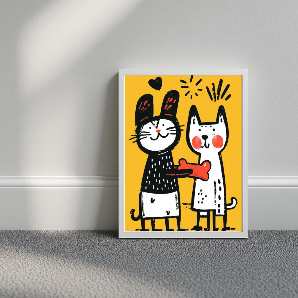 Animals Art Minimalist poster sfeerbeeld 3