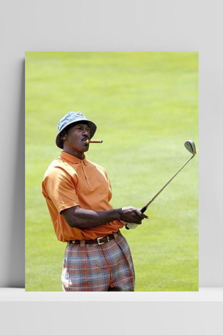 Michael Jordan Golf Cigar im Interieur