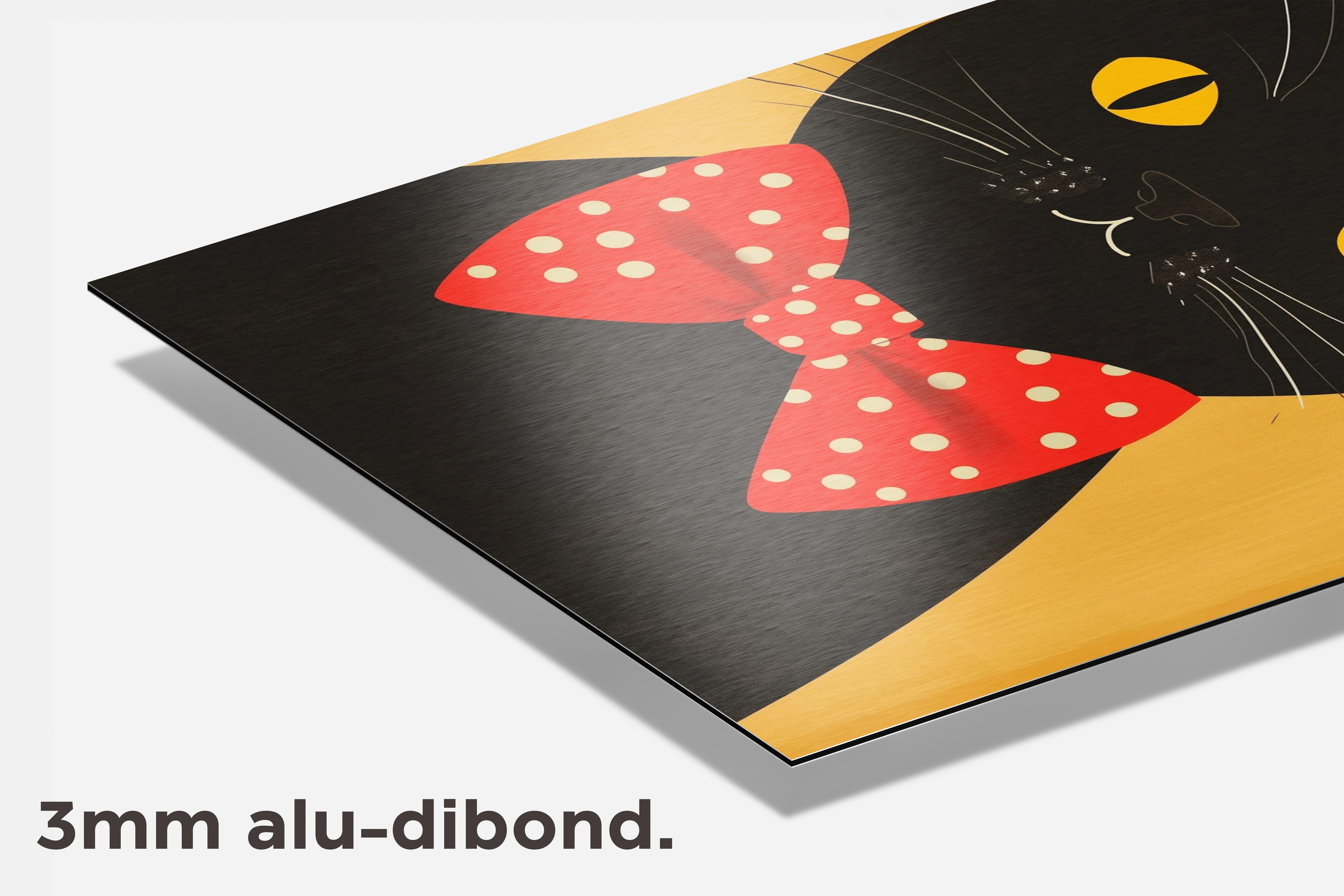 The Black Cat dibond detail