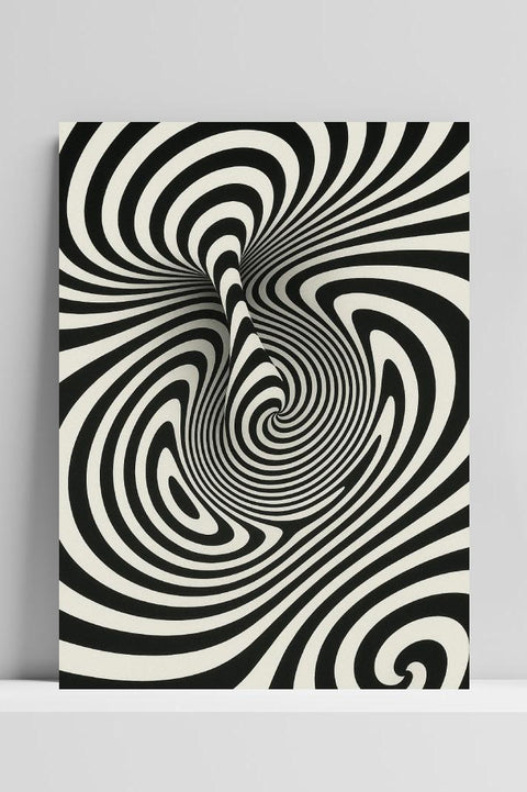 Optical illusion Vortex Spiral poster