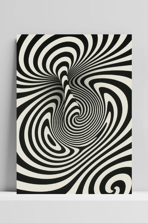 Optical illusion Vortex Spiral poster