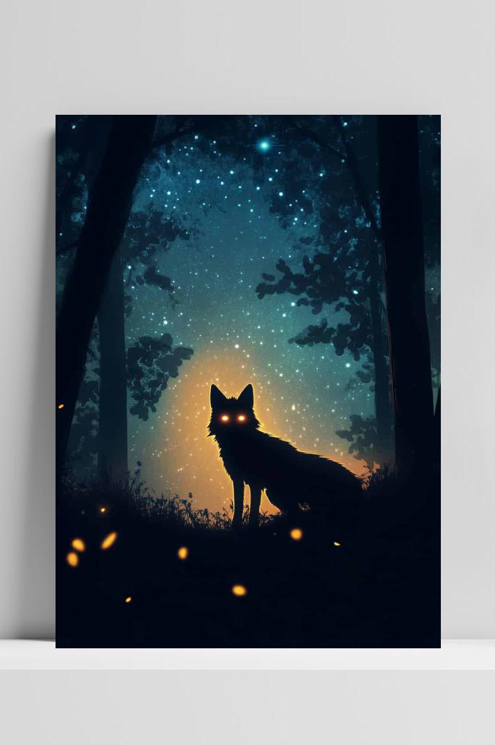 Vos Silhouet op 3mm aluminium dibond