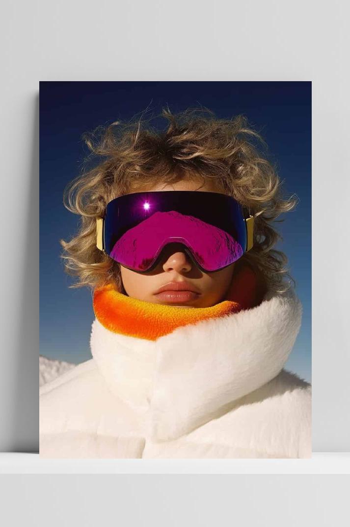 Ski Snowboard op 3mm aluminium dibond
