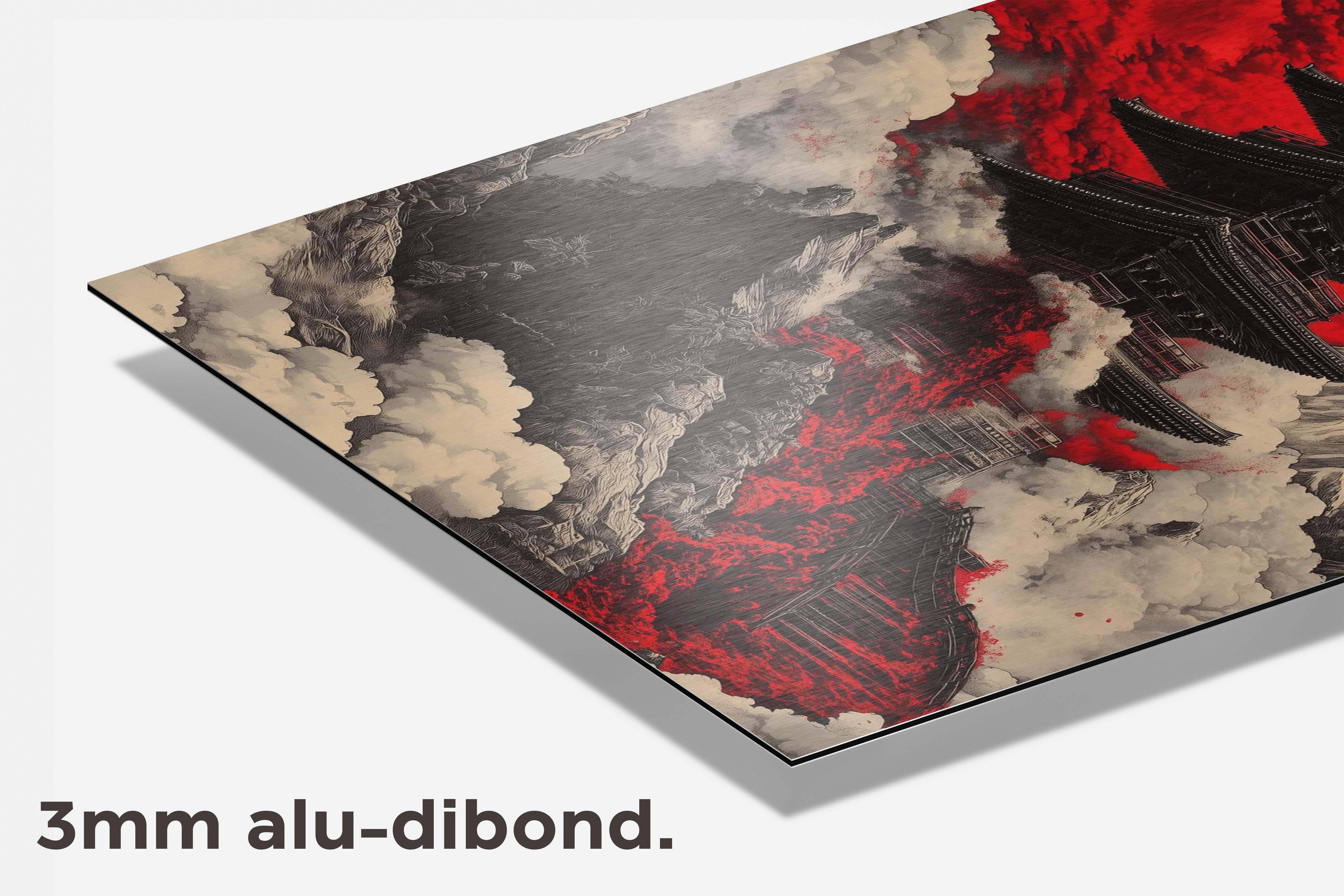 Japans Landschap dibond detail