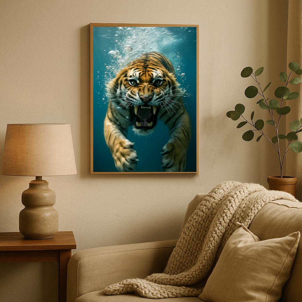 Tiger Underwater poster sfeerbeeld 2