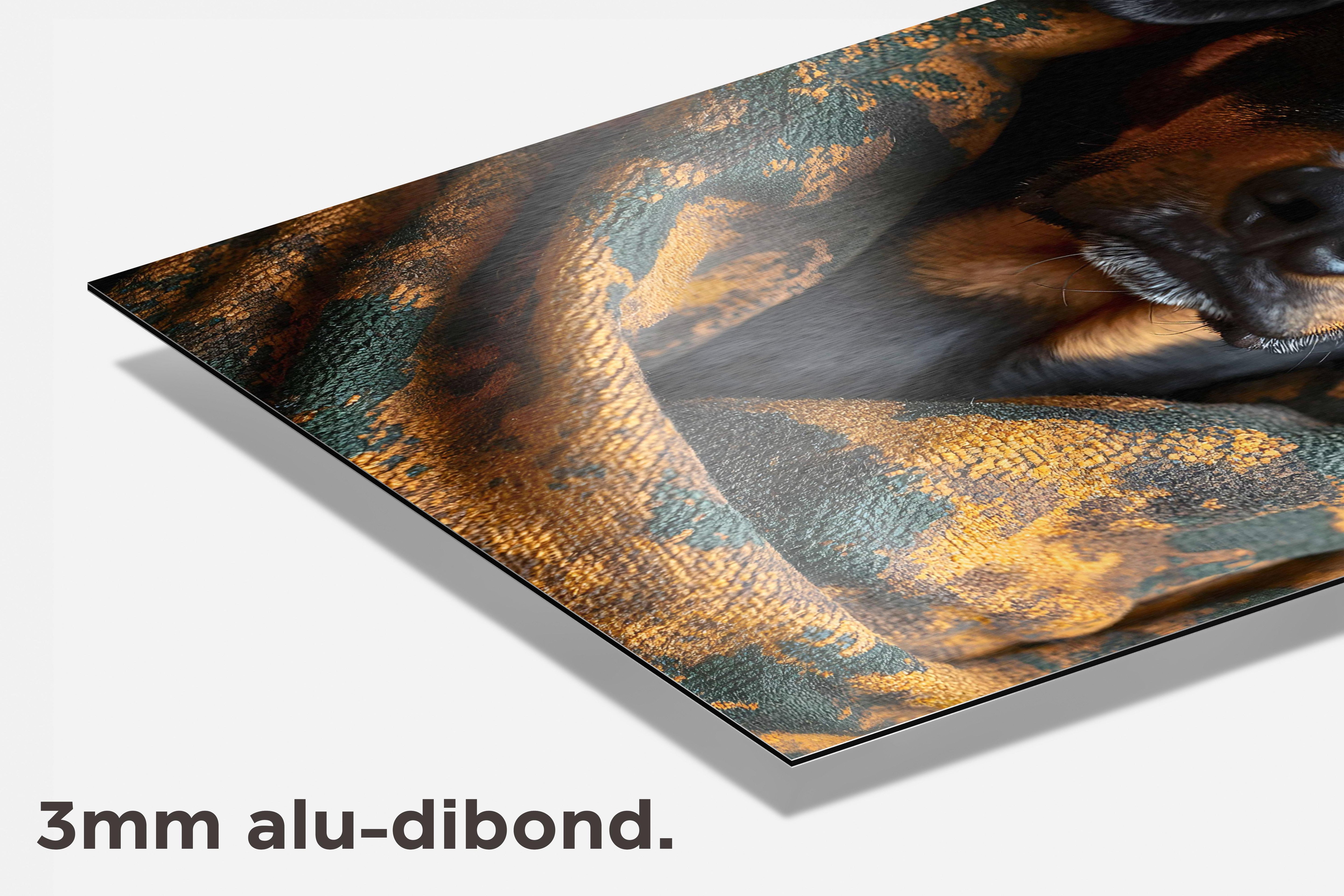 Hond Dekentje dibond detail