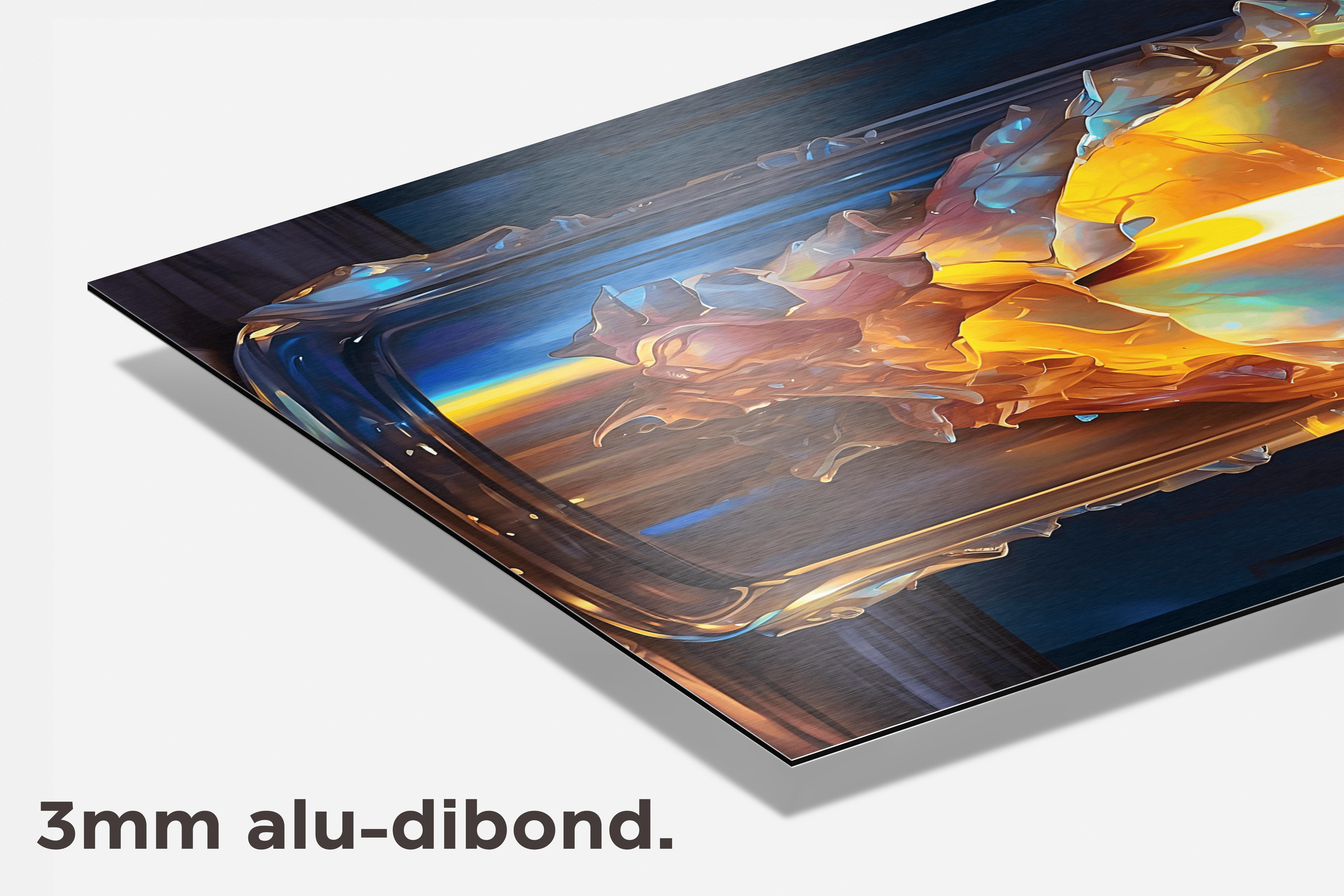 Smeltende Kaars dibond detail