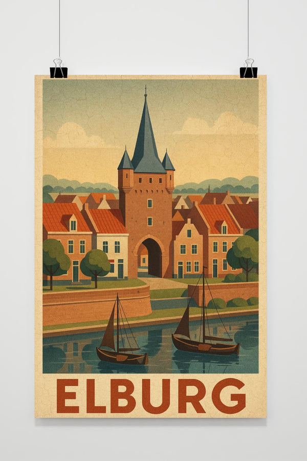Elburg Vintage poster