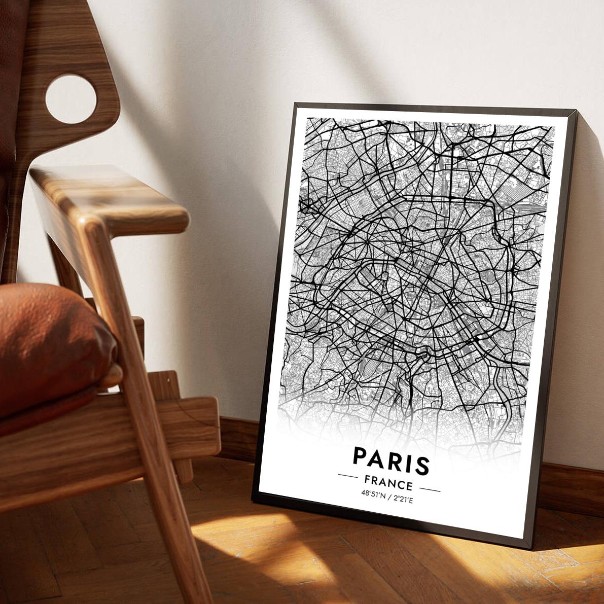 Paris France White poster sfeerbeeld 1