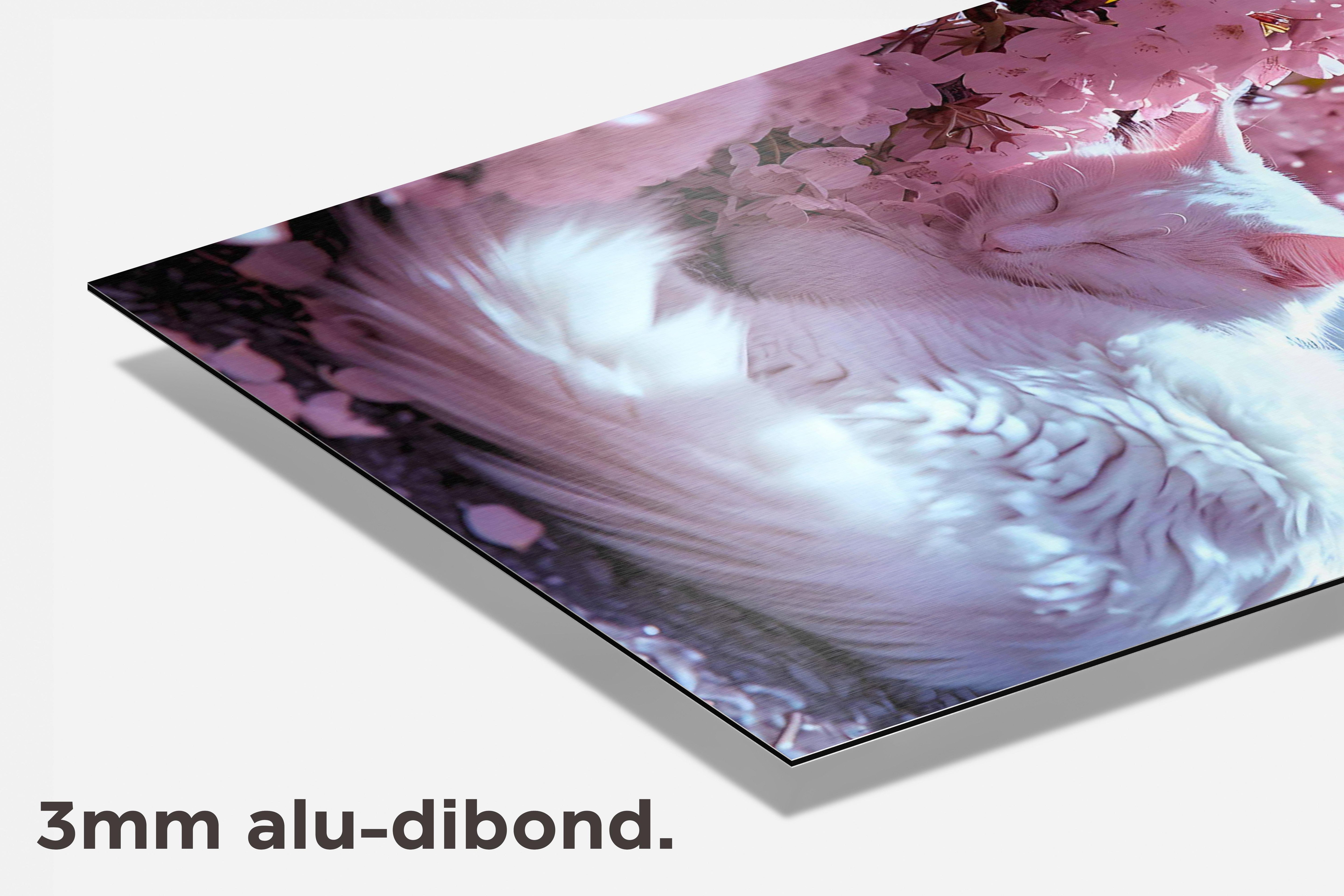 Kat Bloemen dibond detail