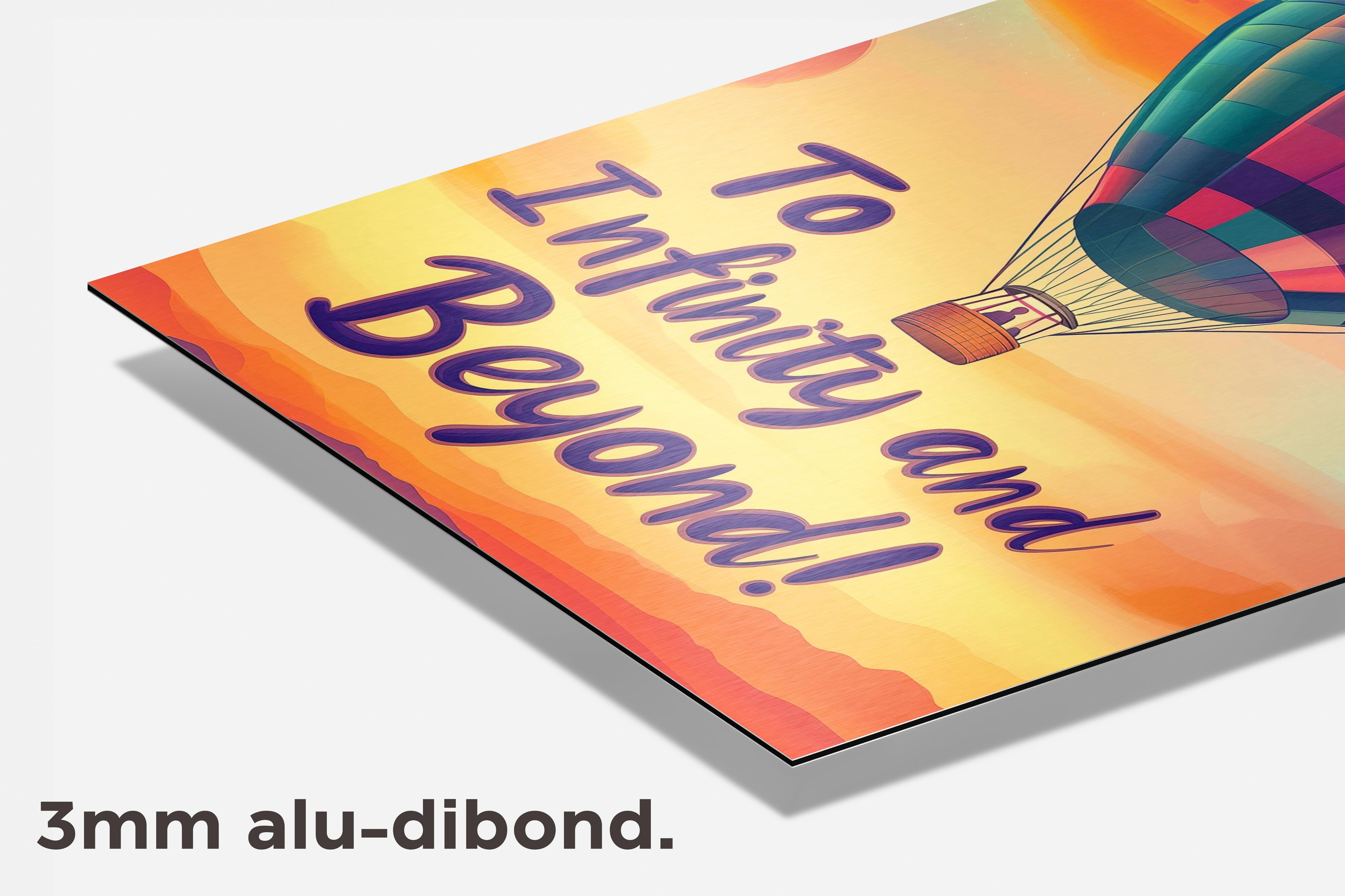 To Infinity and Beyond dibond detail