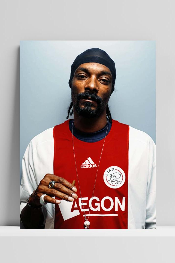 Snoop Dogg op 3mm aluminium dibond
