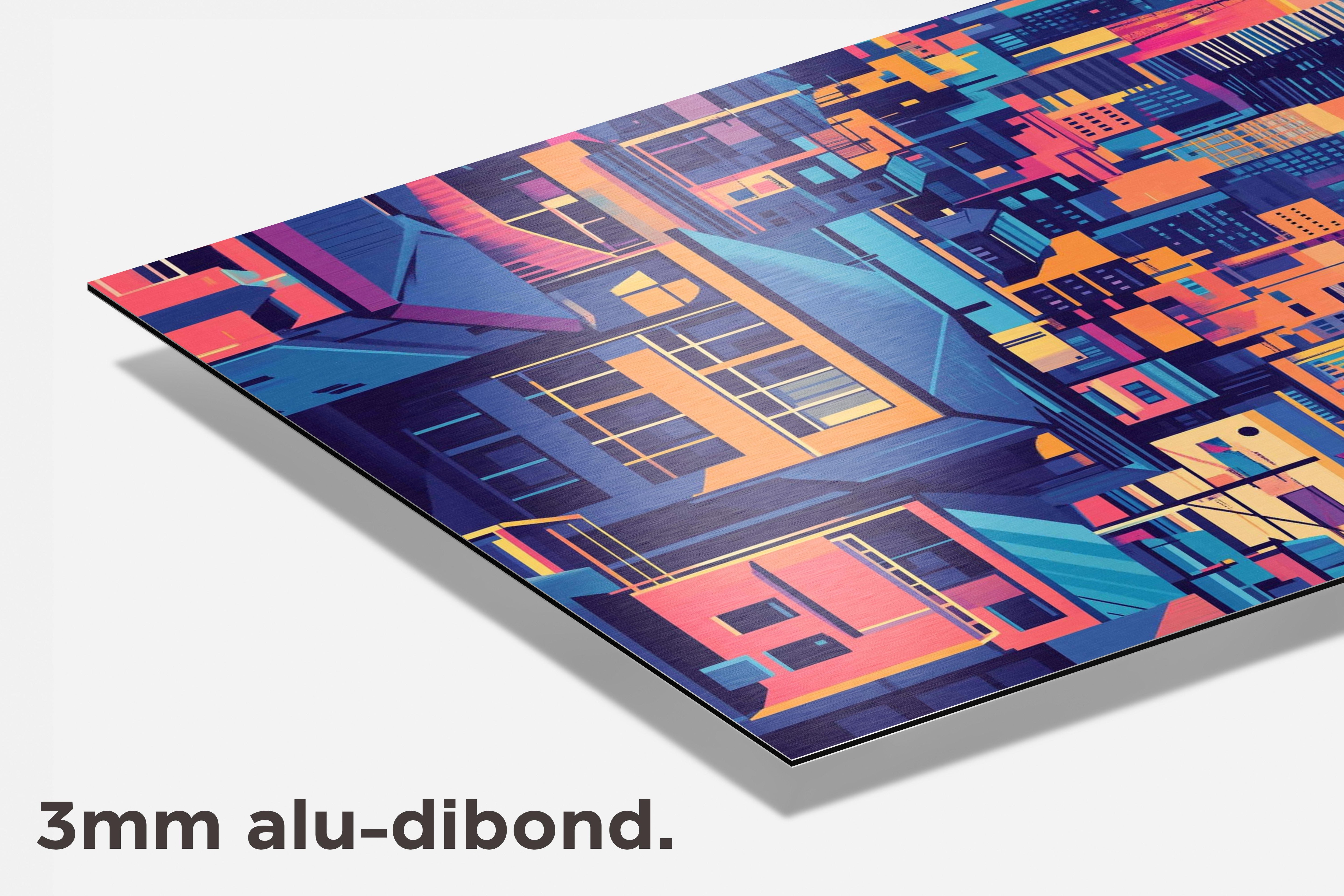 Tokyo Kleurrijk dibond detail