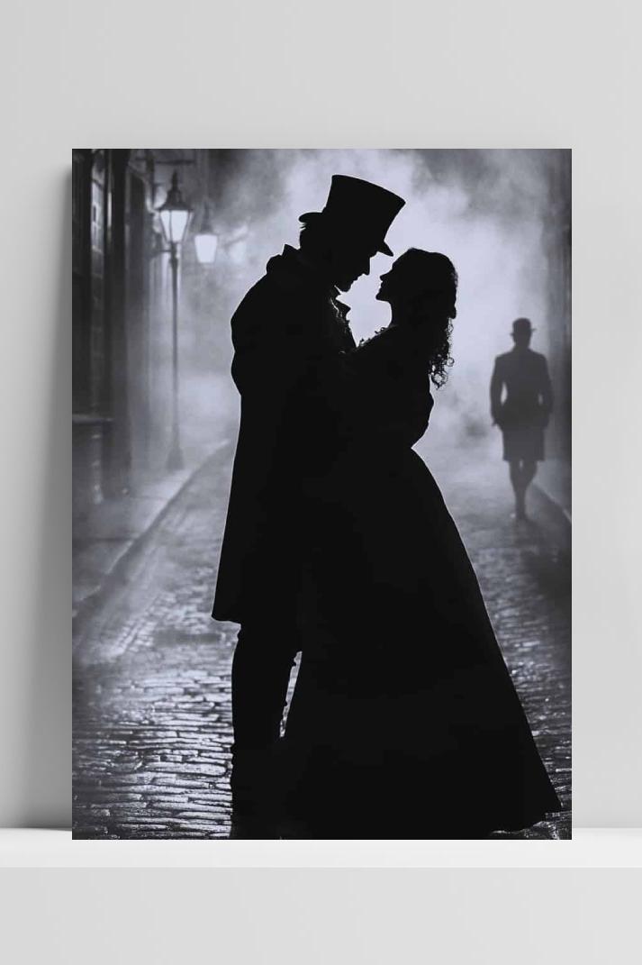 Victoriaans Koppel op 3mm aluminium dibond